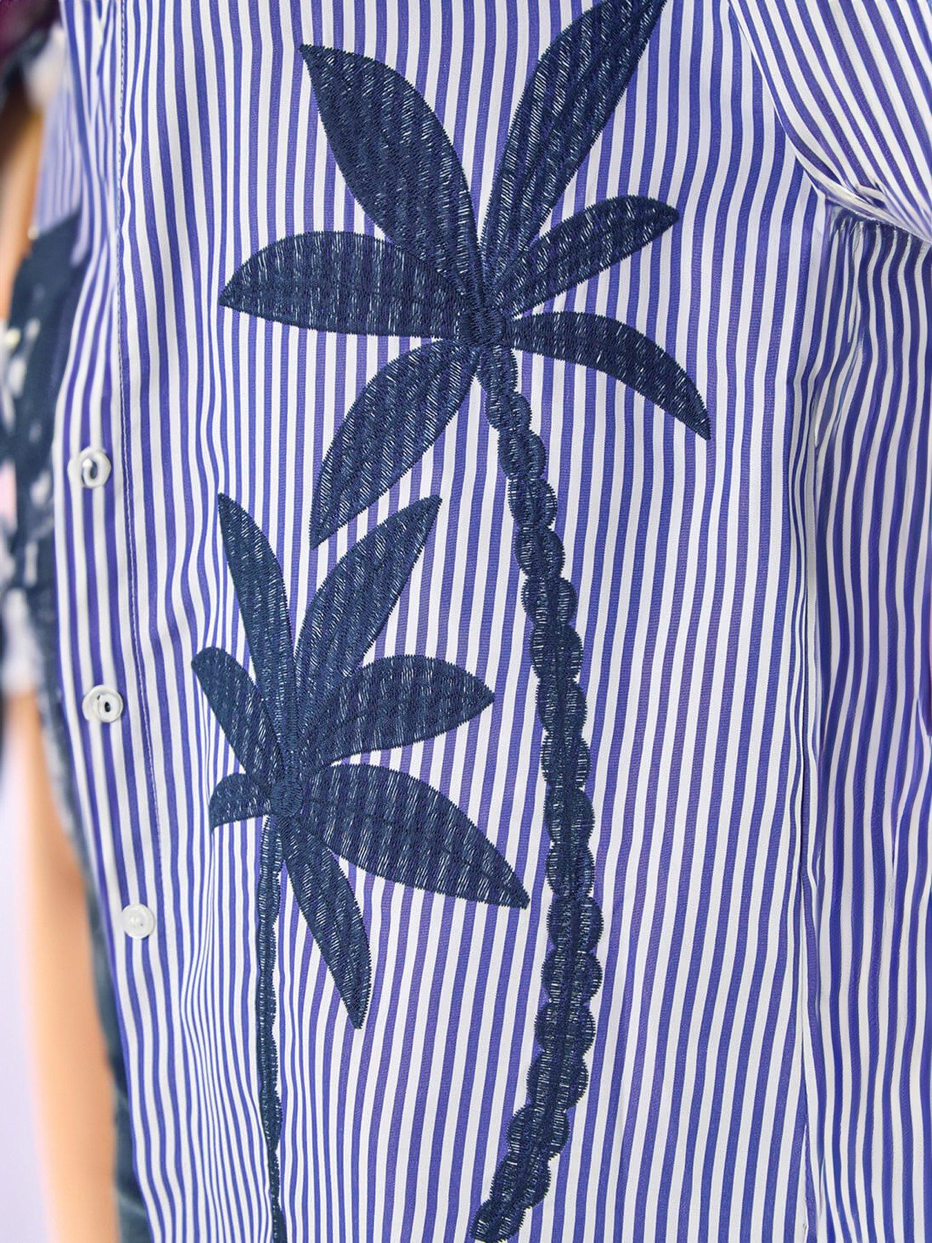 Image 5 of 5 of Roman Dusk Palm Embroidered Shirt