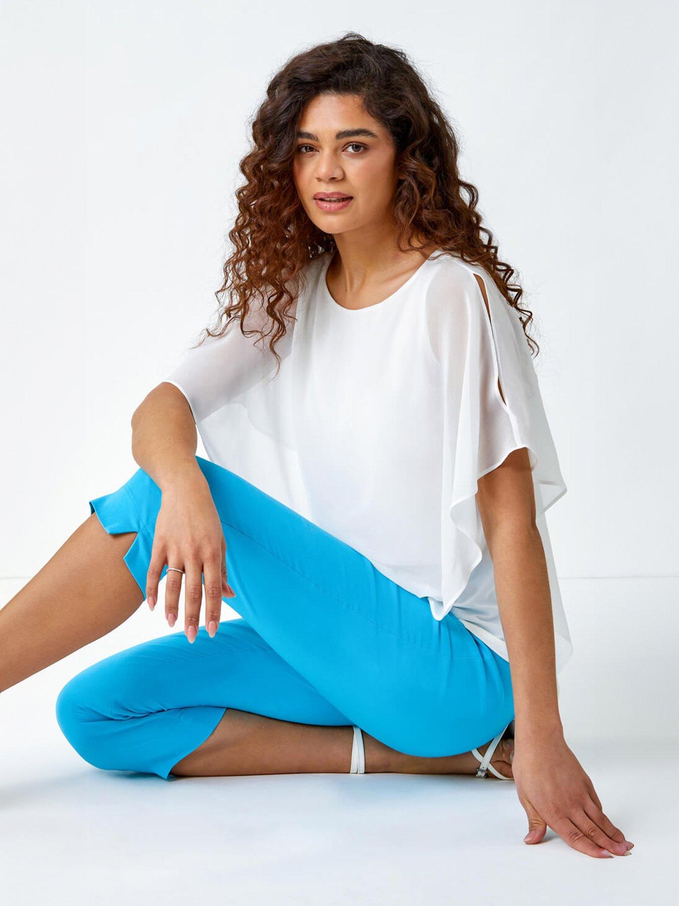 Image 4 of 5 of Roman Cropped Stretch Trousers
