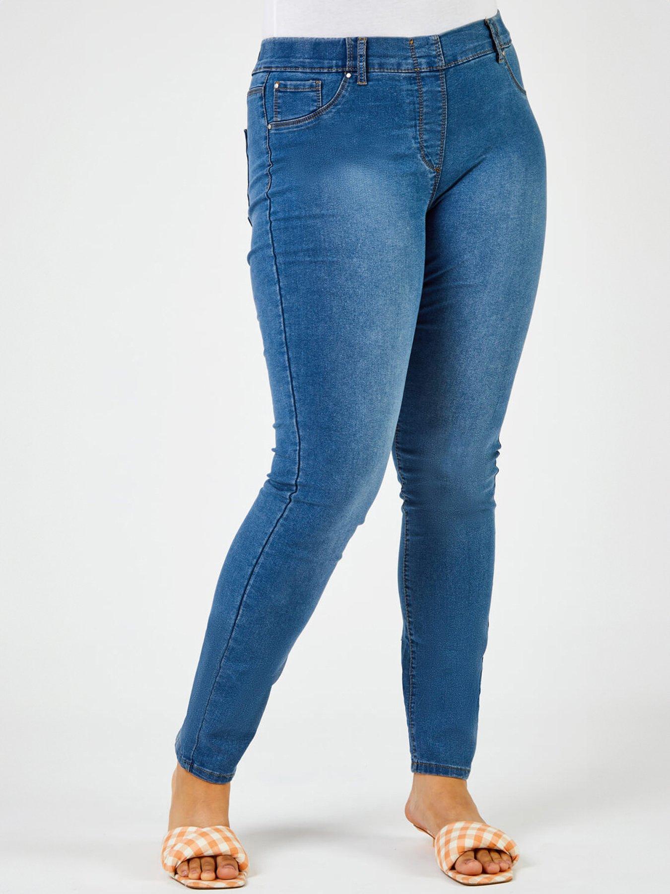 Image 1 of 4 of Roman Curve Stretch Denim Jegging