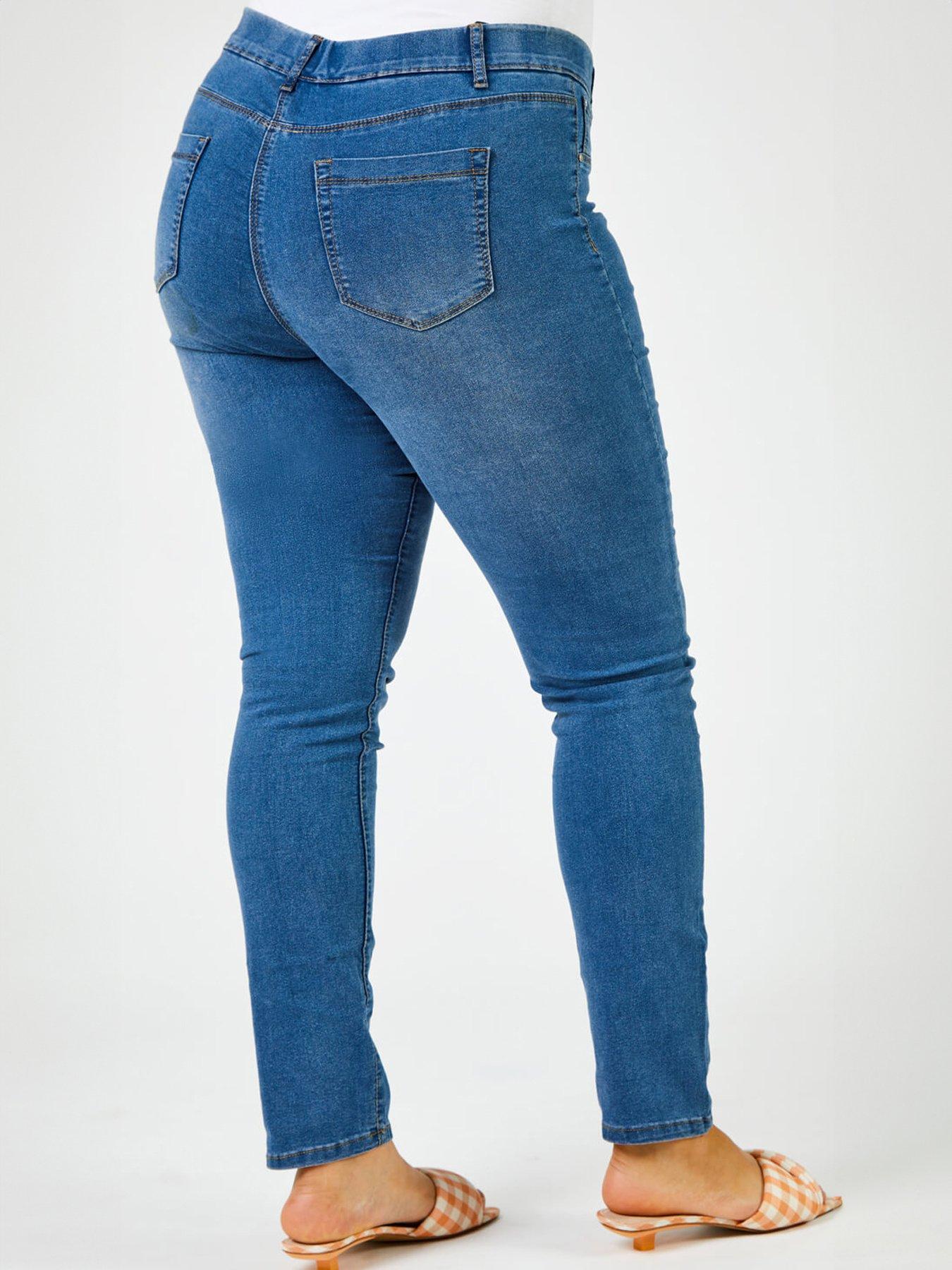 Image 2 of 4 of Roman Curve Stretch Denim Jegging