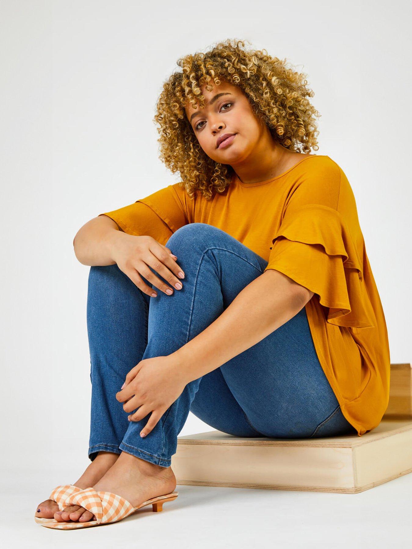 Image 4 of 4 of Roman Curve Stretch Denim Jegging