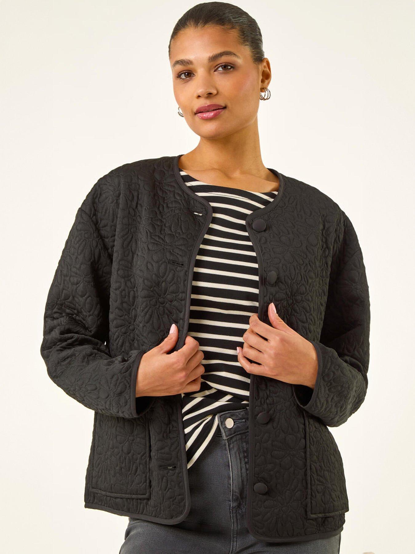  image of roman-patterned-pocket-edge-jacket