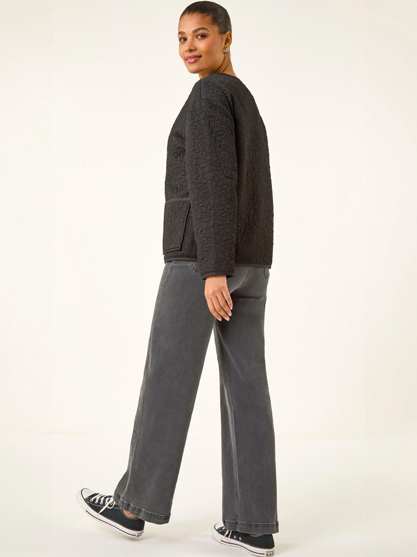 stillFront image of roman-patterned-pocket-edge-jacket