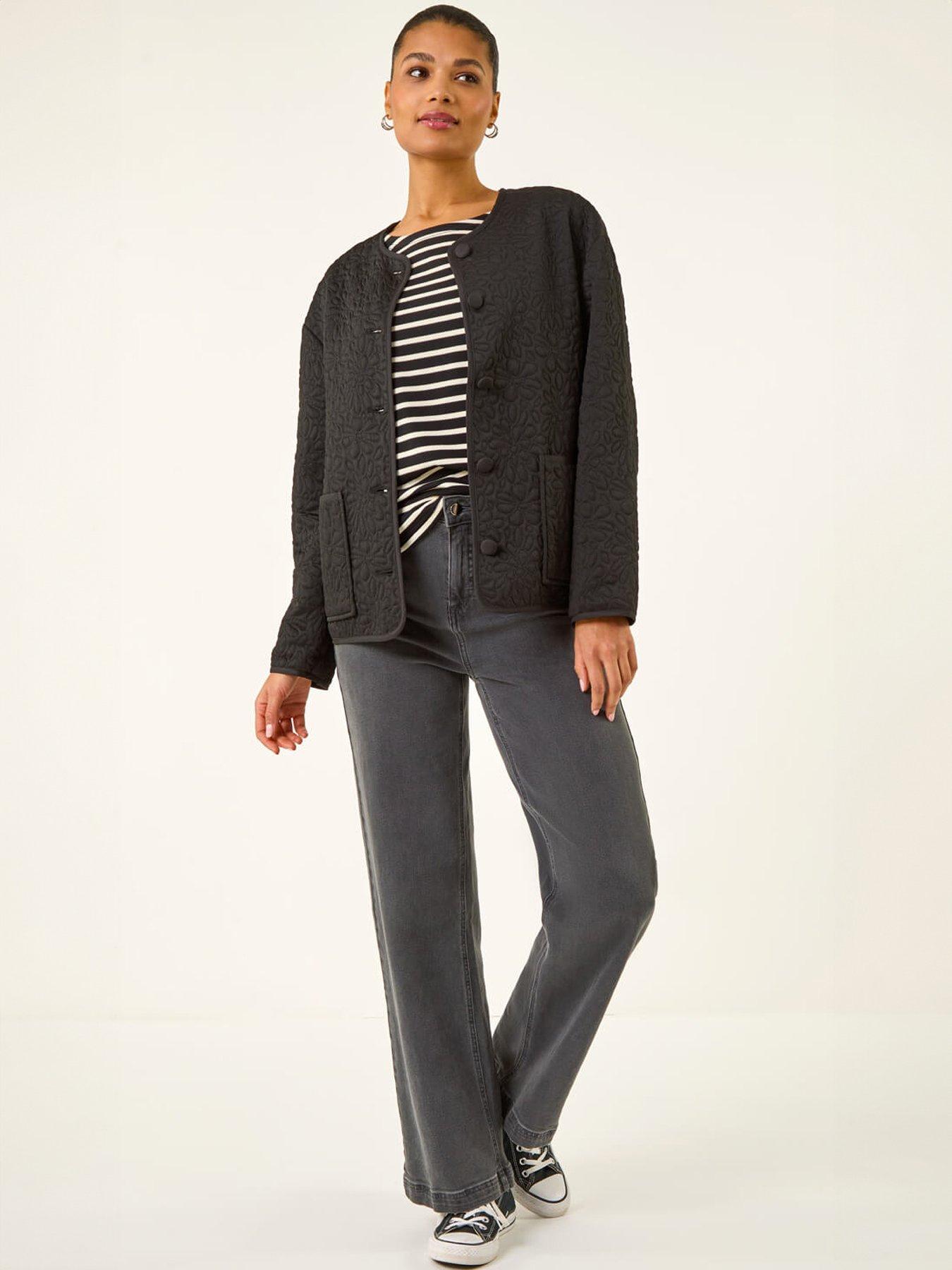  image of roman-patterned-pocket-edge-jacket