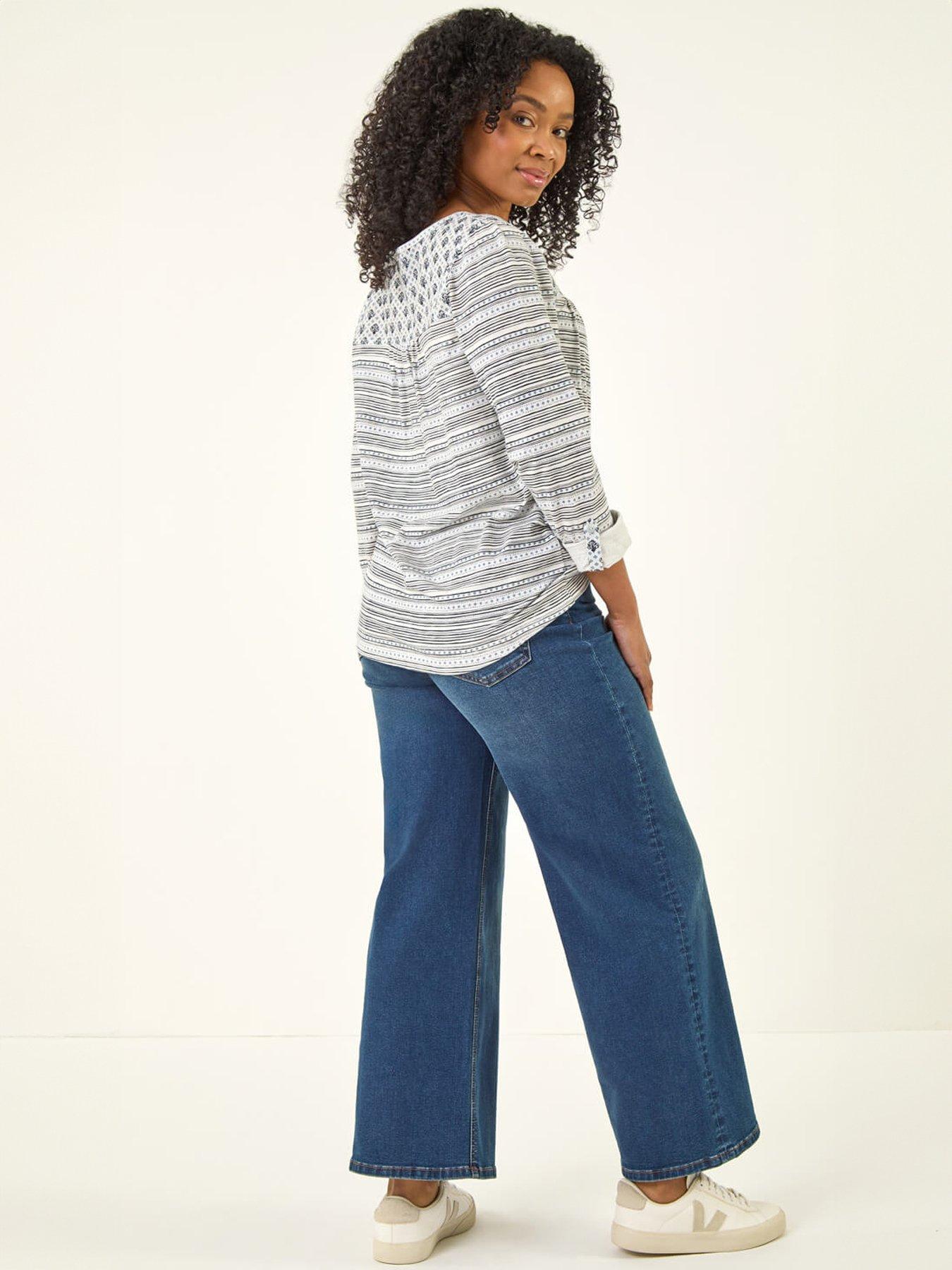 stillFront image of roman-petite-contrast-front-tunic-top