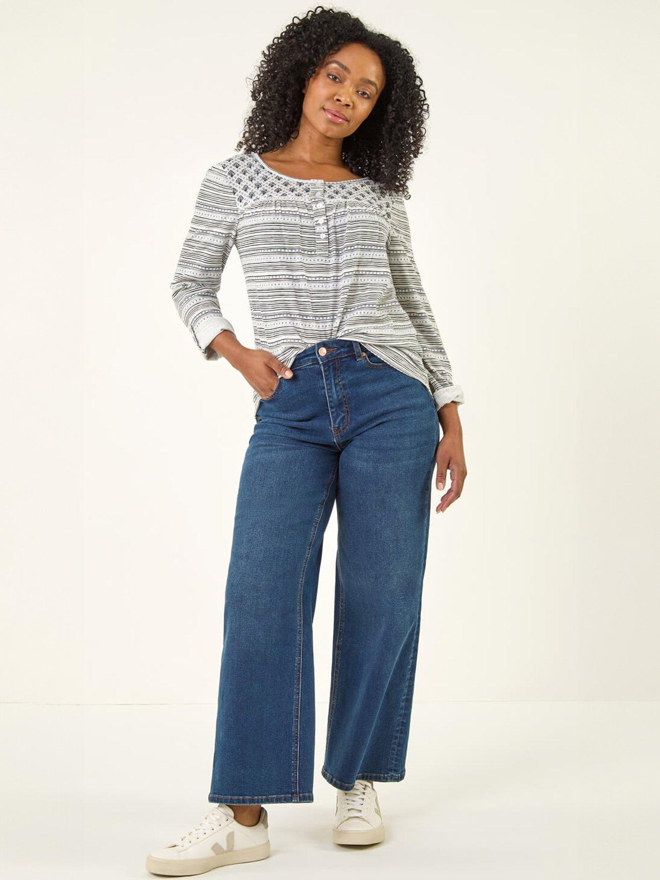  image of roman-petite-contrast-front-tunic-top