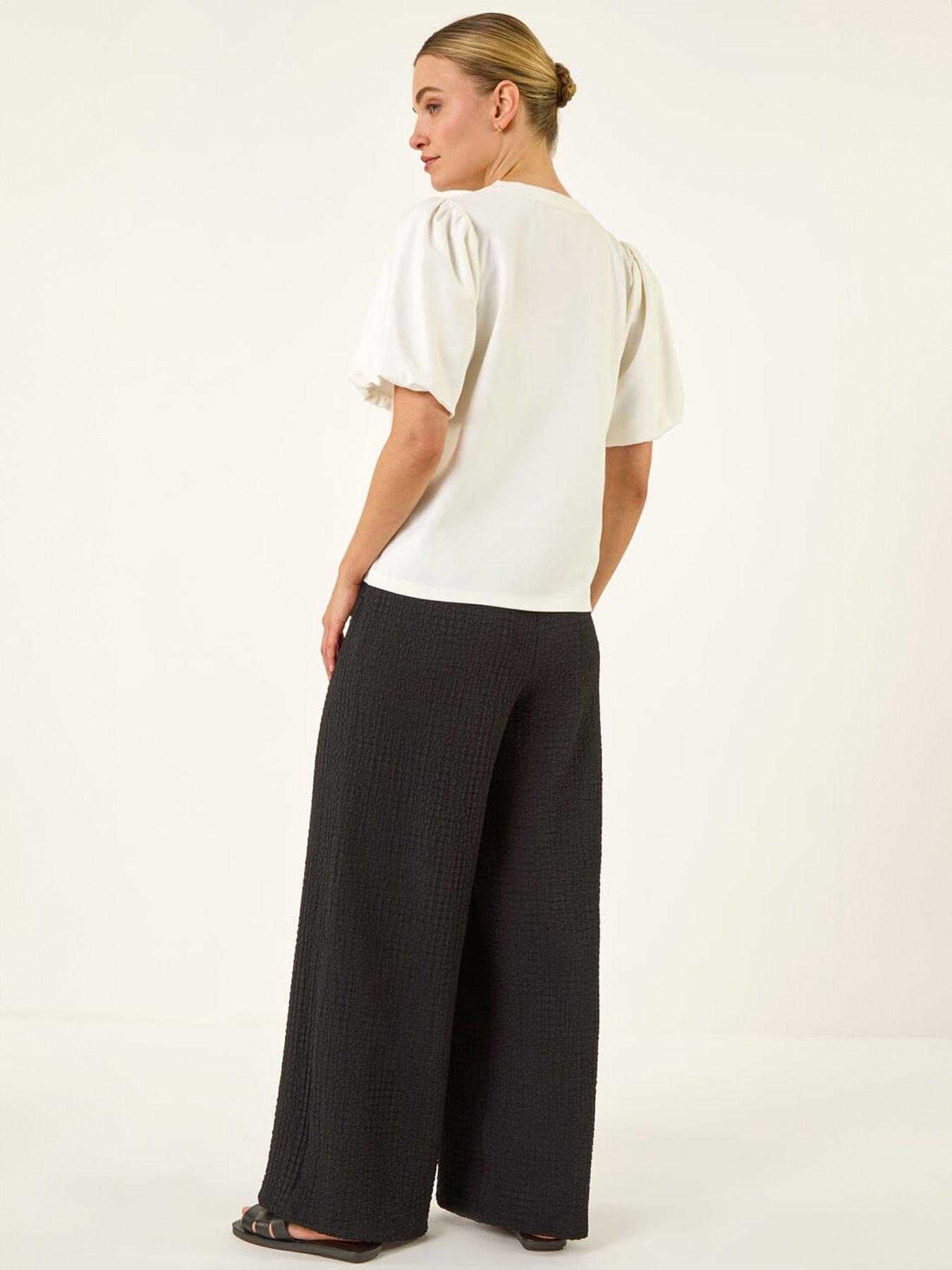 Image 2 of 5 of Roman Dusk Puff Sleeve Stretch T-Shirt