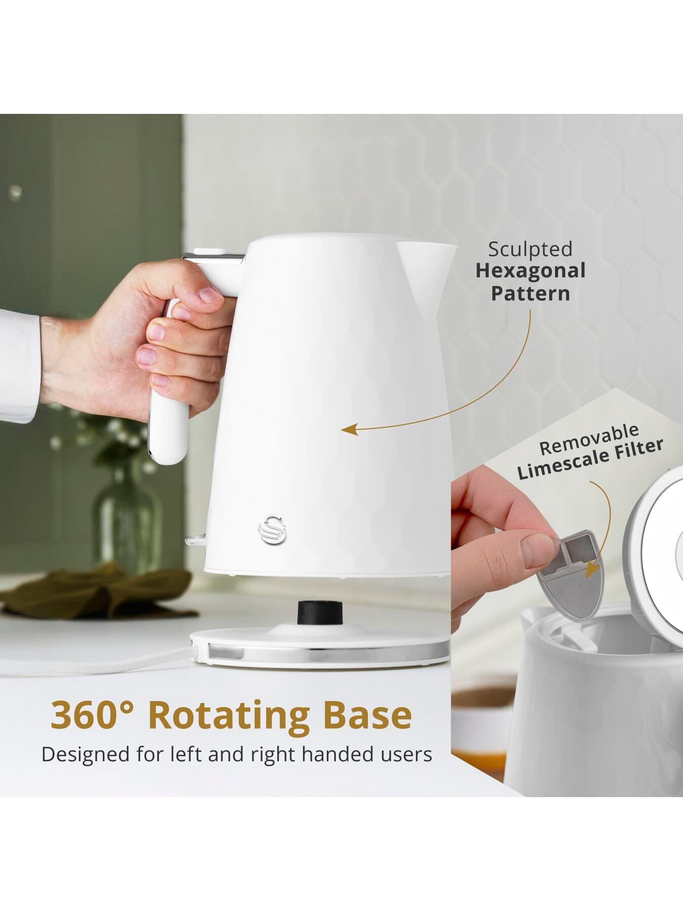  image of swan-hexton-17l-rapid-boil-kettle-2-slice-toaster-white