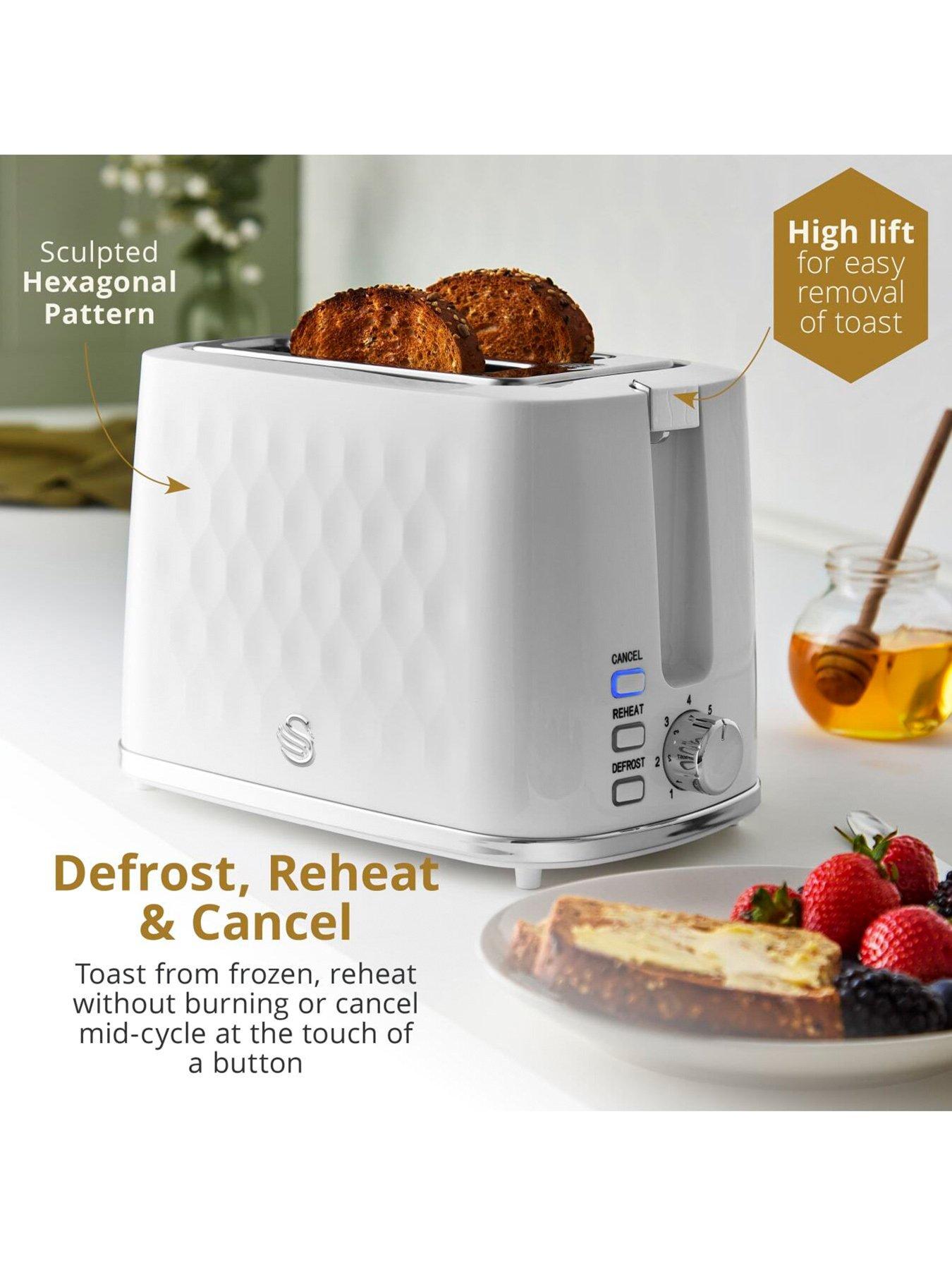  image of swan-hexton-17l-rapid-boil-kettle-2-slice-toaster-white