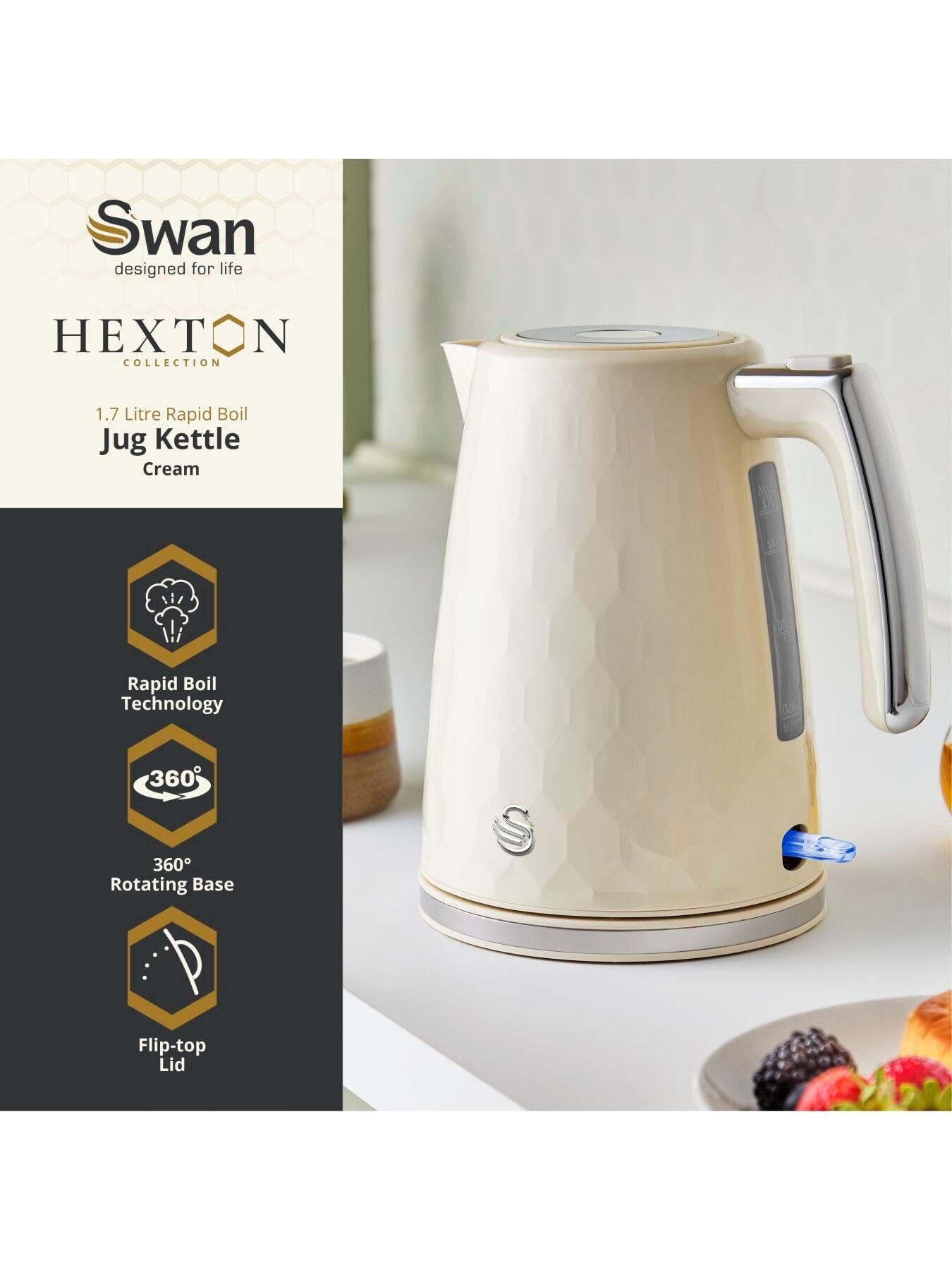 stillFront image of swan-hexton-17l-electric-kettle-3kw-rapid-boil-cream