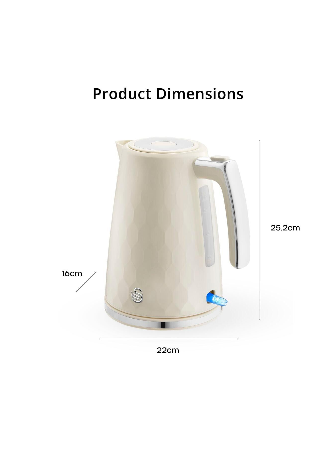  image of swan-hexton-17l-electric-kettle-3kw-rapid-boil-cream