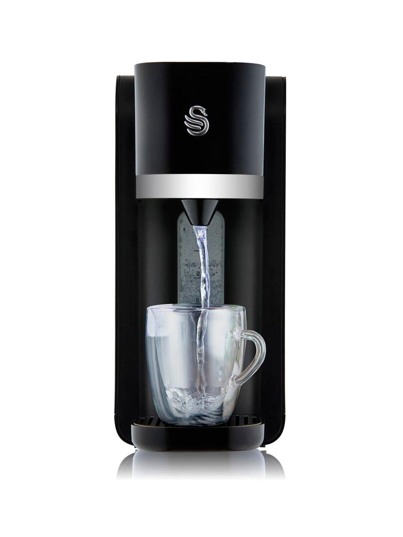Swan Instant Hot Water Dispenser with 1.5L Tank Capacity, Removable Drip Tray, Black