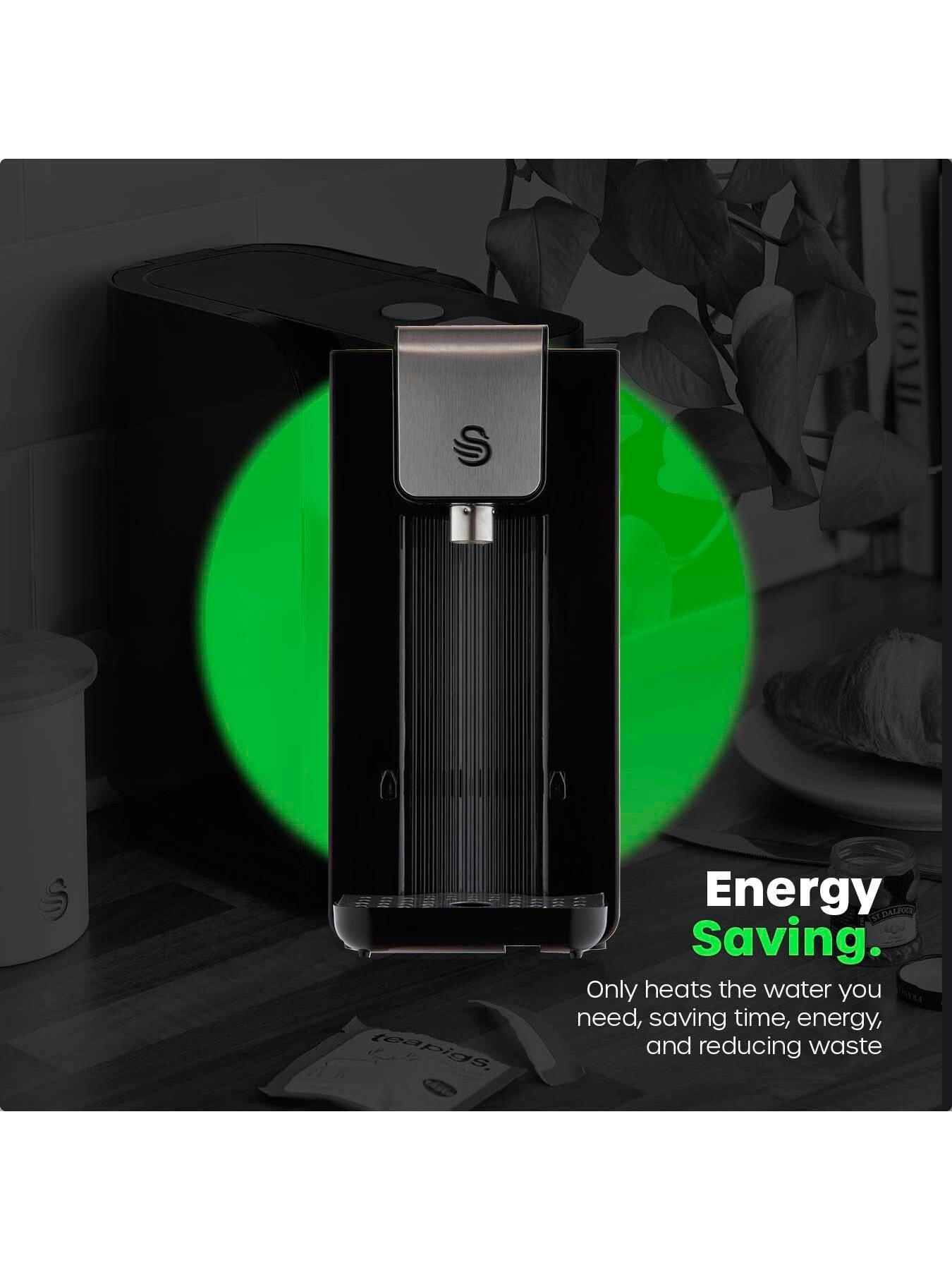  image of swan-instant-hot-water-dispenser-with-25l-tank-capacity-removable-drip-tray-black