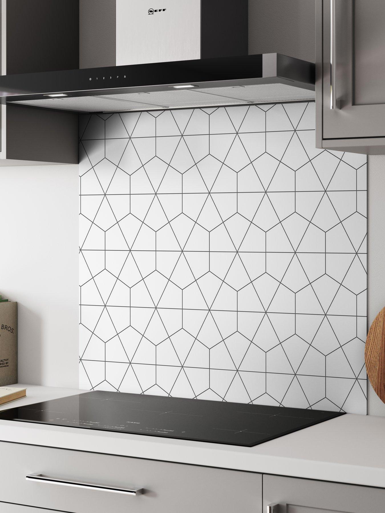 WilsonArt ALLOY Geometry Kitchen Hob Splashback - 900x800mm