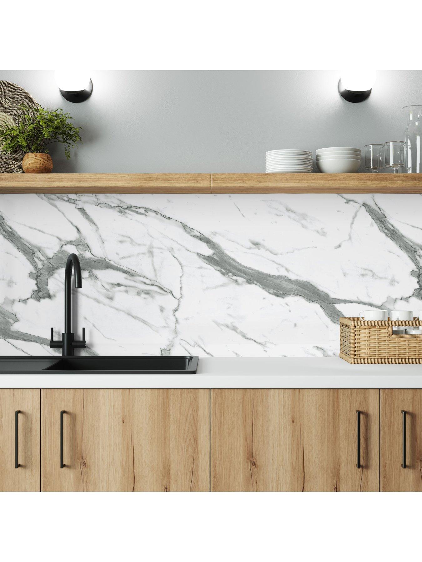  image of wilsonart-alloy-white-marble-3m-splashback