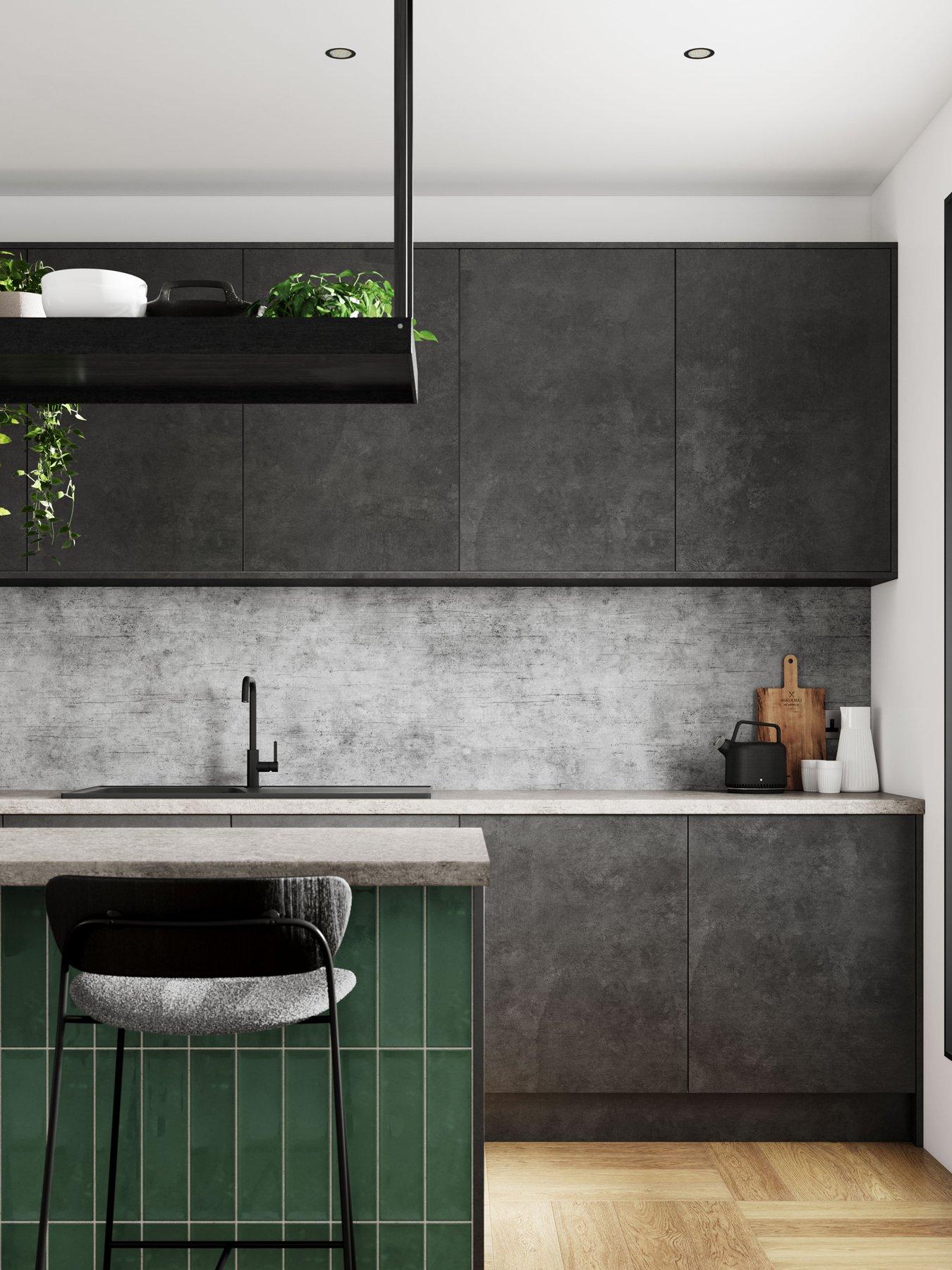 WilsonArt ALLOY Brooklyn Concrete Kitchen Splashback - 3000x750mmx4mm