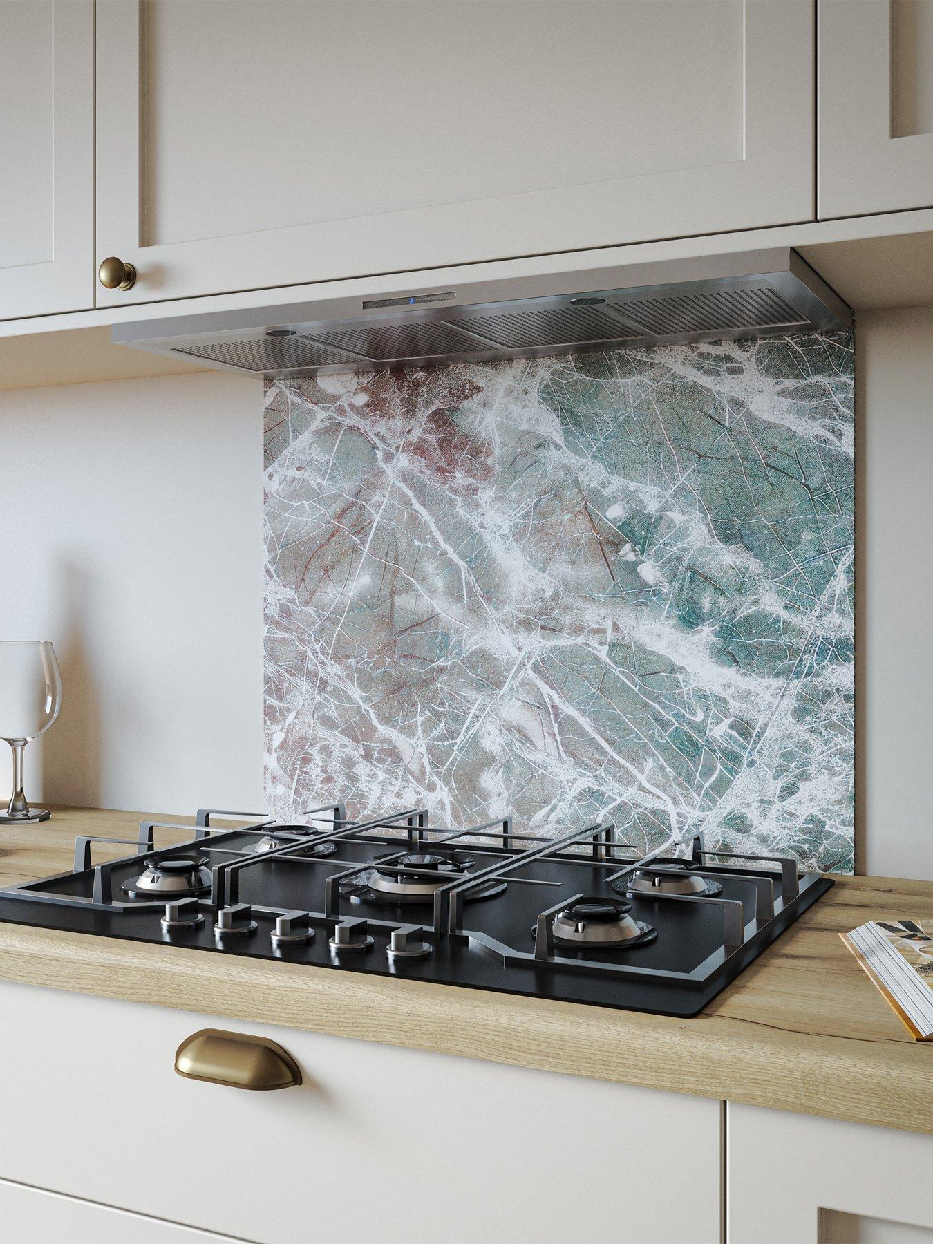WilsonArt ALLOY Rainforest Marble Kitchen Hob Splashback - 600x800mm