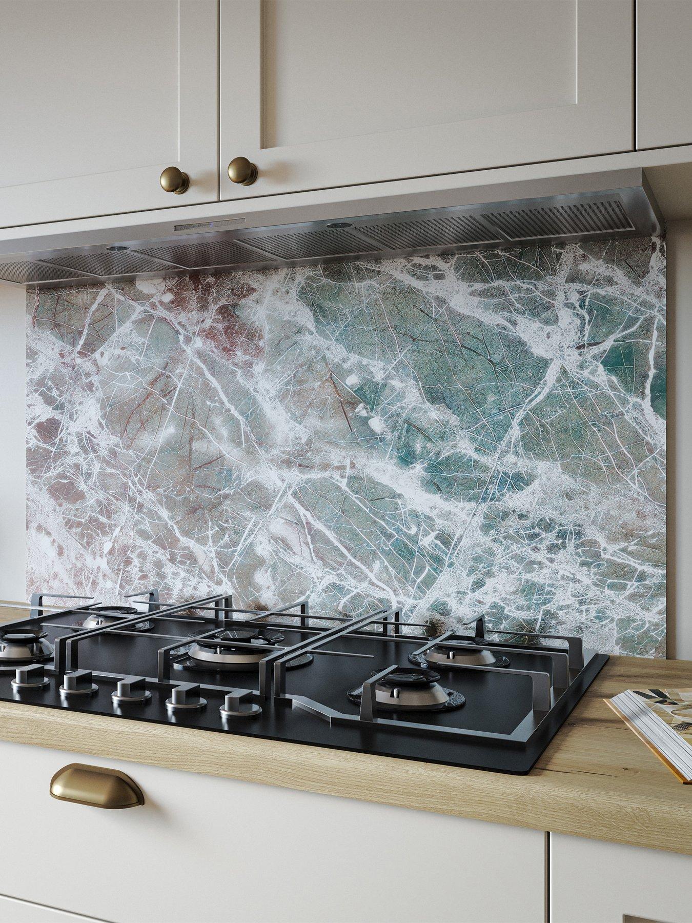 WilsonArt ALLOY Rainforest Marble Kitchen Hob Splashback - 900x800mm