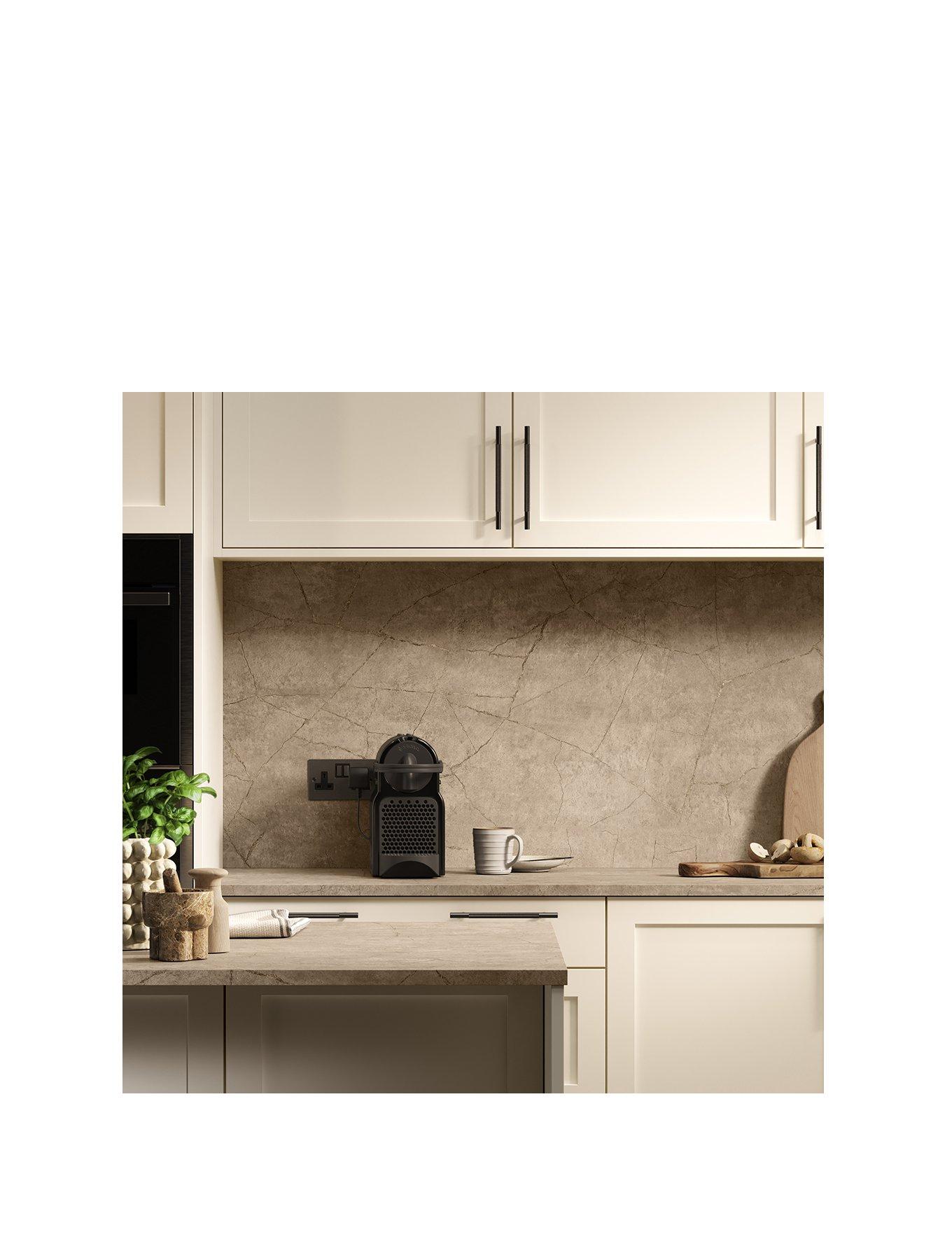 Image 2 of 4 of WilsonArt Omega Sleek Minos Stone Square Edge Laminate Kitchen Upstand - 3000 x 100mm x 20mm
