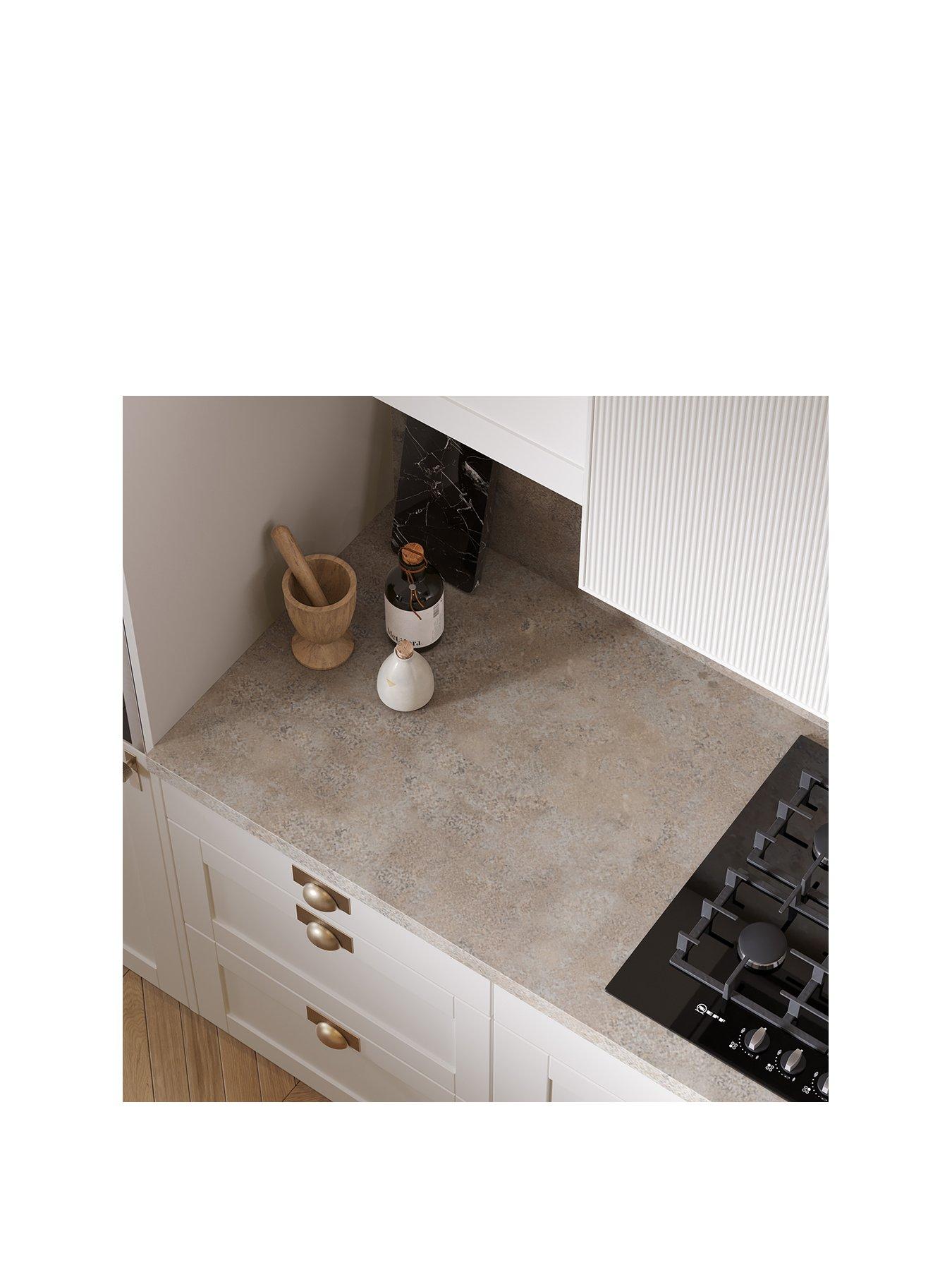 Image 2 of 6 of WilsonArt Omega Modern Caldeira Square Edge Laminate Kitchen &nbsp;Breakfast Bar - 4100 x 900mm x 38mm