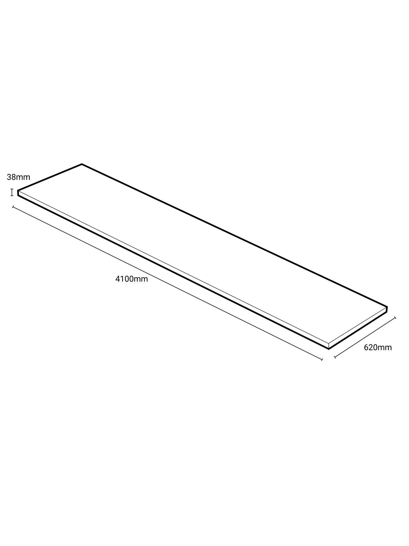 Image 5 of 6 of WilsonArt Omega Modern Caldeira Square Edge Laminate Kitchen &nbsp;Breakfast Bar - 4100 x 900mm x 38mm