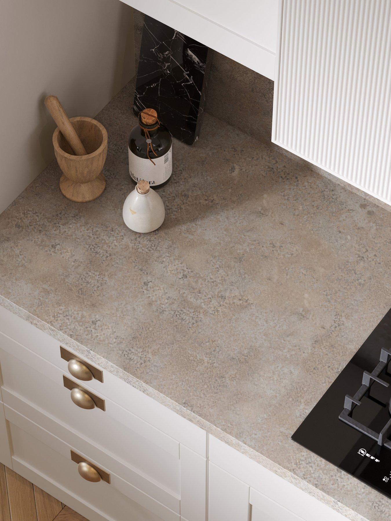 Image 1 of 5 of WilsonArt Omega Modern Caldeira &nbsp;Square Edge Laminate Kitchen Upstand - 3000 x 100mm x 20mm