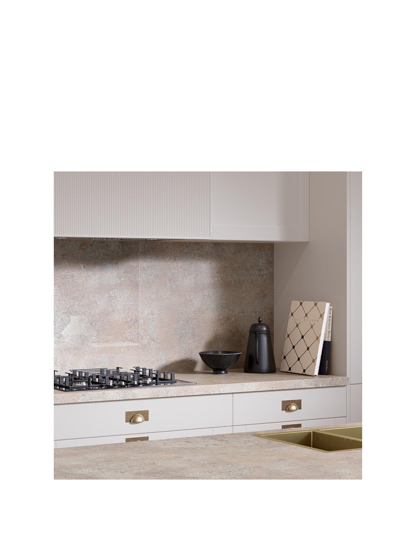 Image 2 of 5 of WilsonArt Omega Modern Caldeira &nbsp;Square Edge Laminate Kitchen Upstand - 3000 x 100mm x 20mm