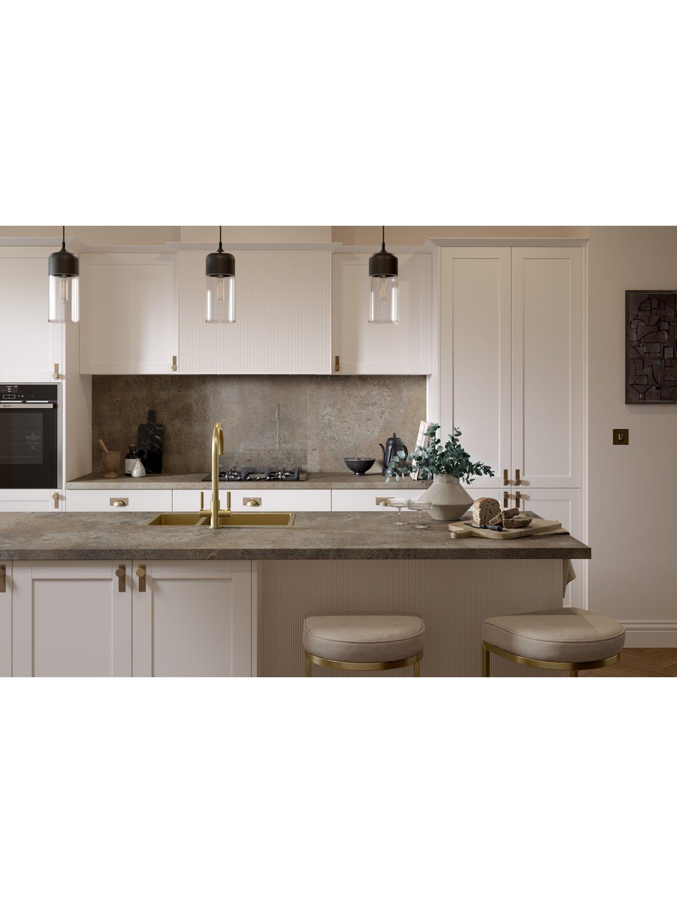 Image 4 of 5 of WilsonArt Omega Modern Caldeira &nbsp;Square Edge Laminate Kitchen Upstand - 3000 x 100mm x 20mm