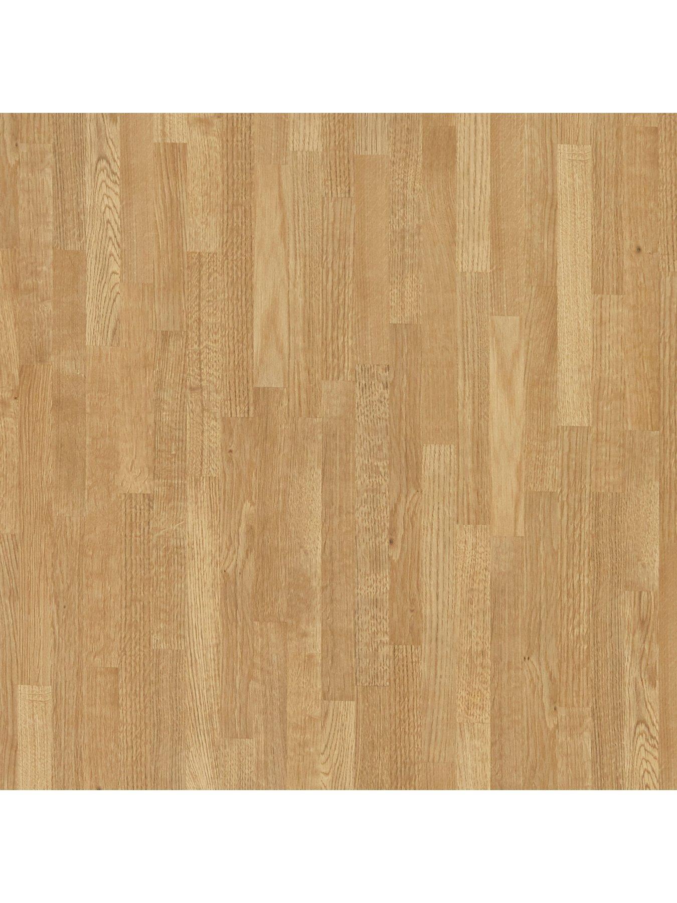 Image 4 of 6 of WilsonArt Omega Modern Natural Blocked Oak Square Edge Laminate Kitchen Worktop - 4100 x 620mm x 38mm