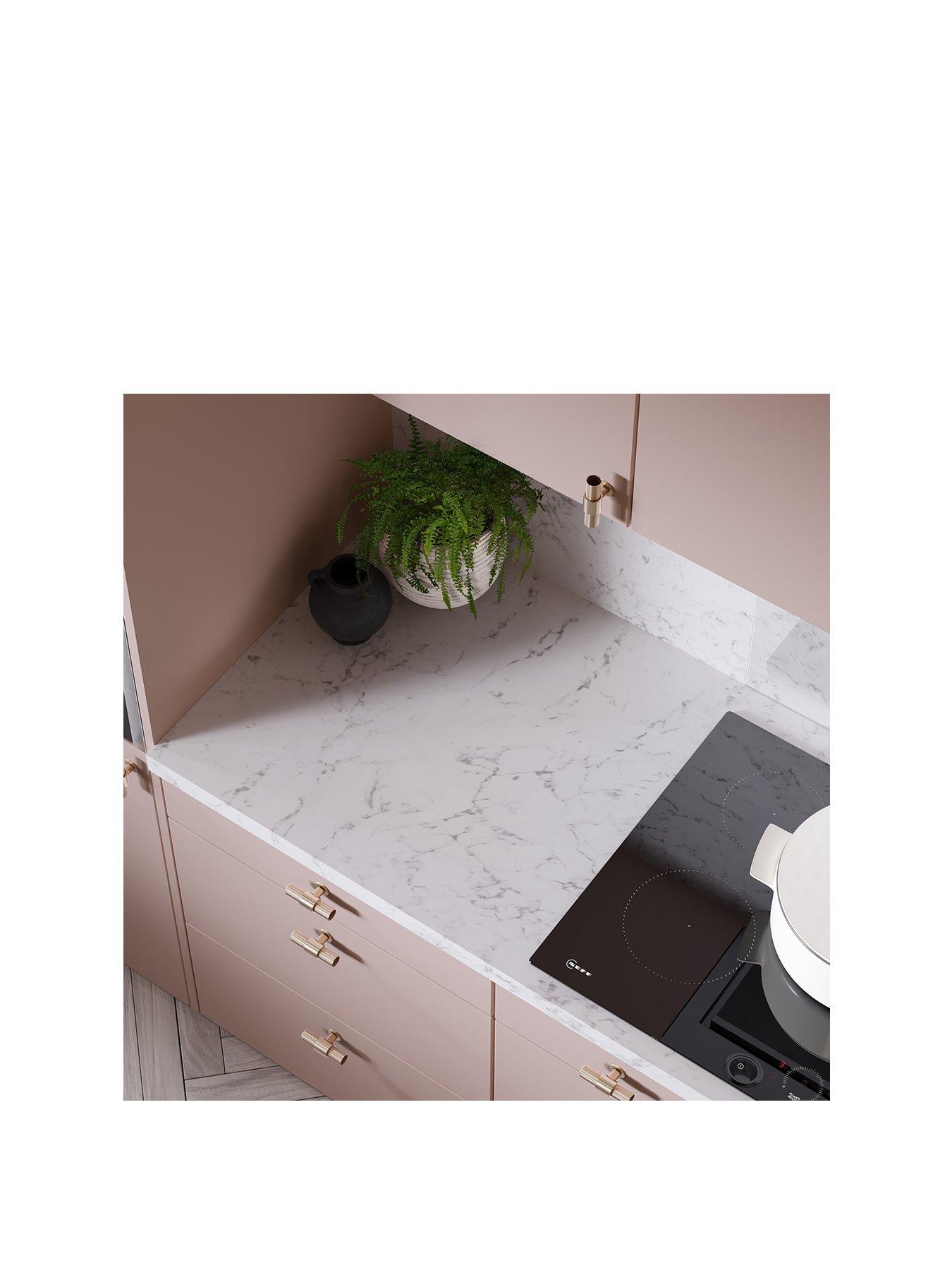 Image 2 of 6 of WilsonArt Omega Modern Tuscany Marble &nbsp;Square Edge Laminate Kitchen Breakfast Bar - 4100 x 900mm x 38mm