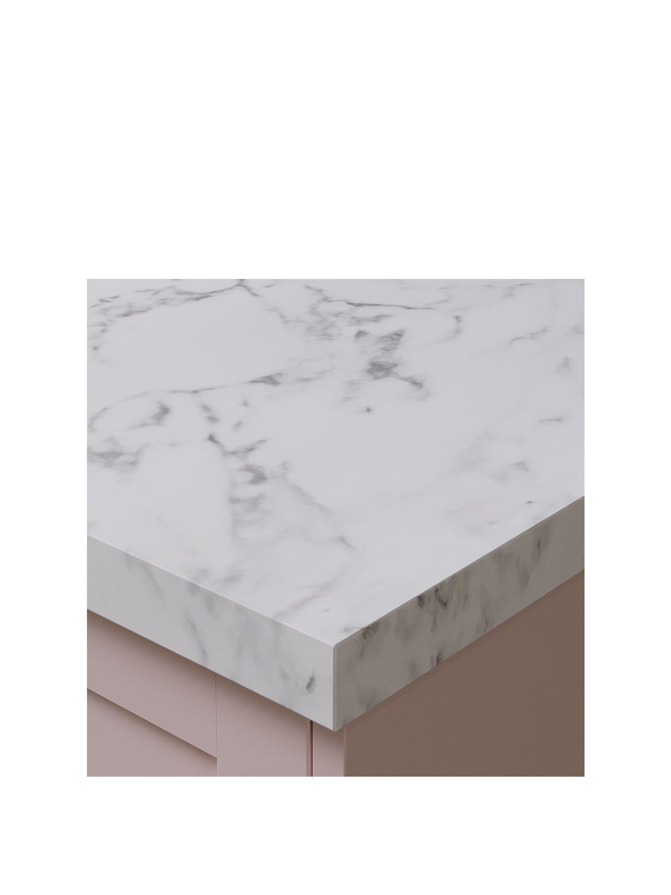 Image 2 of 5 of WilsonArt Omega Modern Tuscany Marble &nbsp;Square Edge Laminate Kitchen Upstand - 3000 x 100mm x 20mm