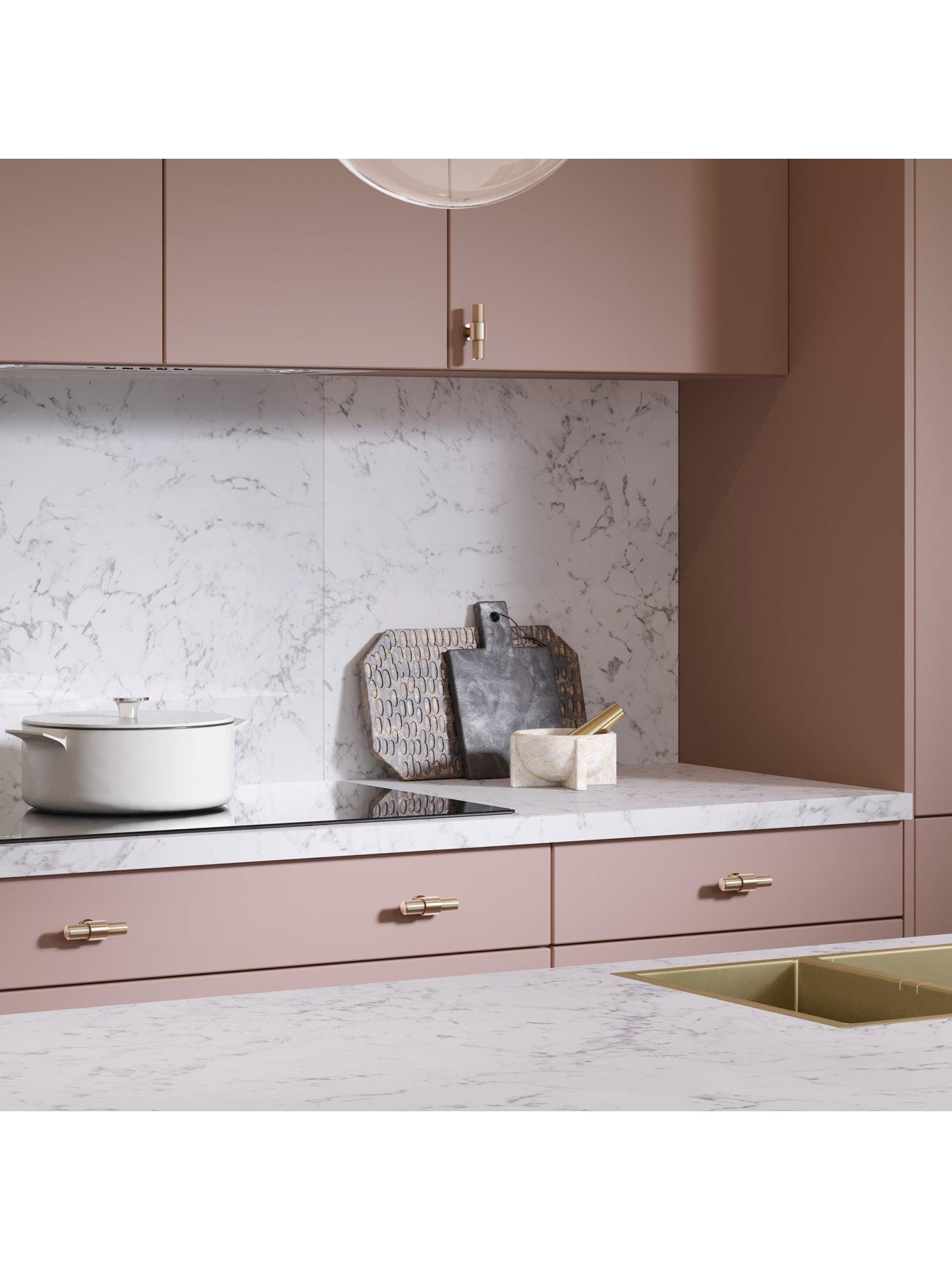 Image 3 of 5 of WilsonArt Omega Modern Tuscany Marble &nbsp;Square Edge Laminate Kitchen Upstand - 3000 x 100mm x 20mm