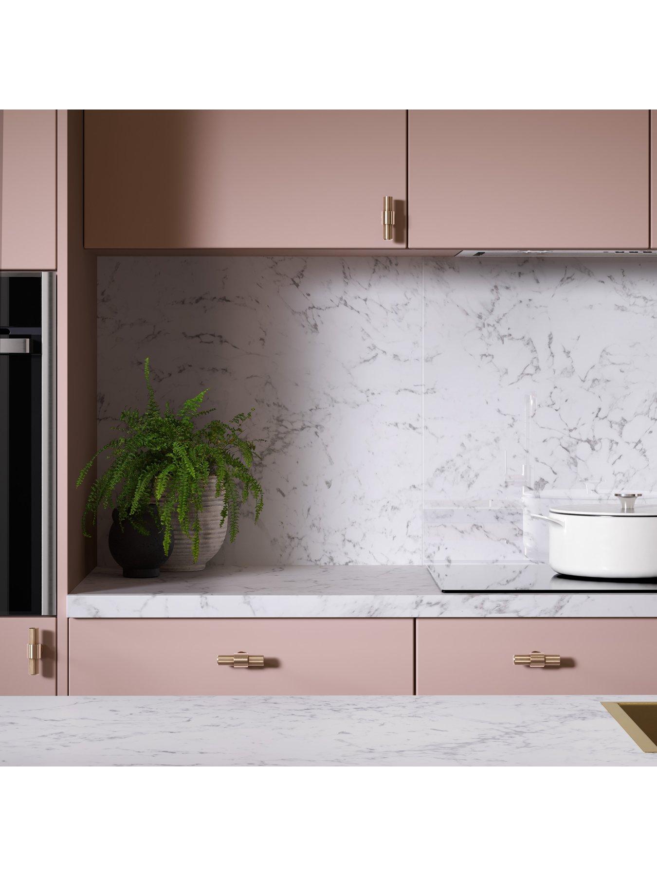 Image 4 of 5 of WilsonArt Omega Modern Tuscany Marble &nbsp;Square Edge Laminate Kitchen Upstand - 3000 x 100mm x 20mm