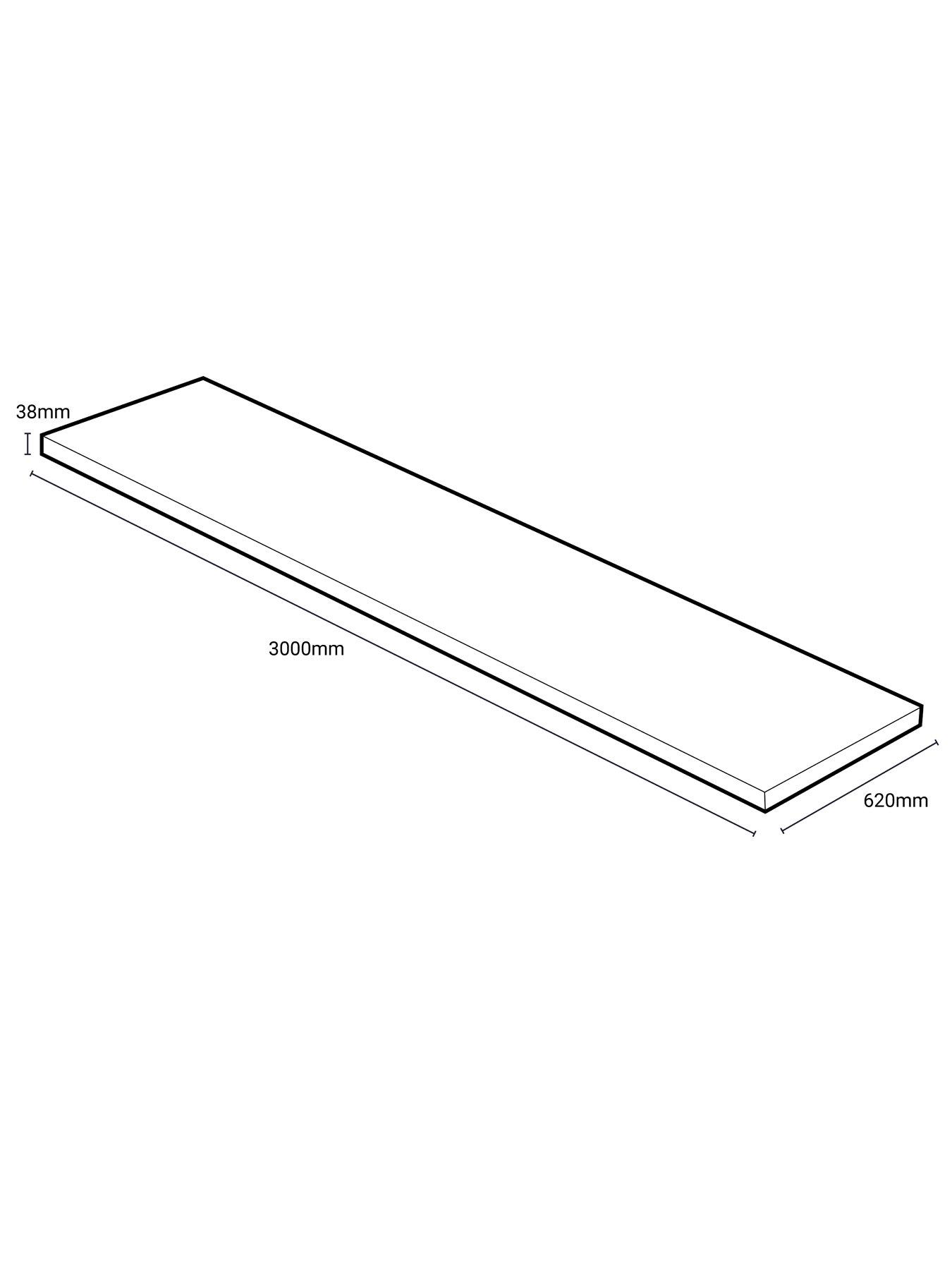 Image 6 of 7 of WilsonArt Omega Modern Terzo Stone Square Edge Laminate Kitchen Worktop - 3000 x 620mm x 38mm