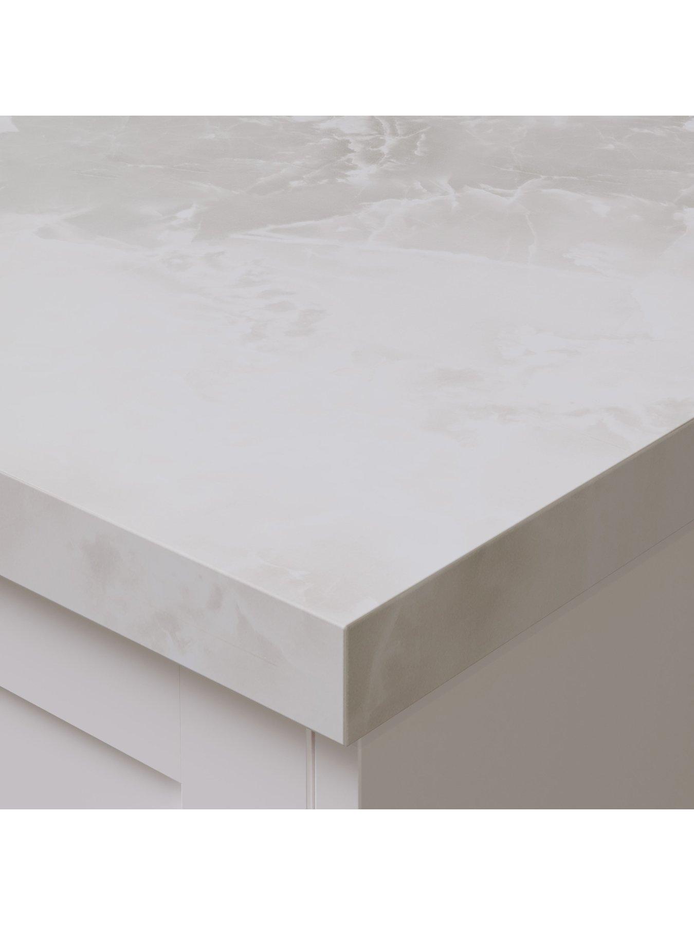 Image 5 of 7 of WilsonArt Omega Modern Terzo Stone Square Edge Laminate Kitchen Breakfast Bar - 4100 x 900mm x 38mm