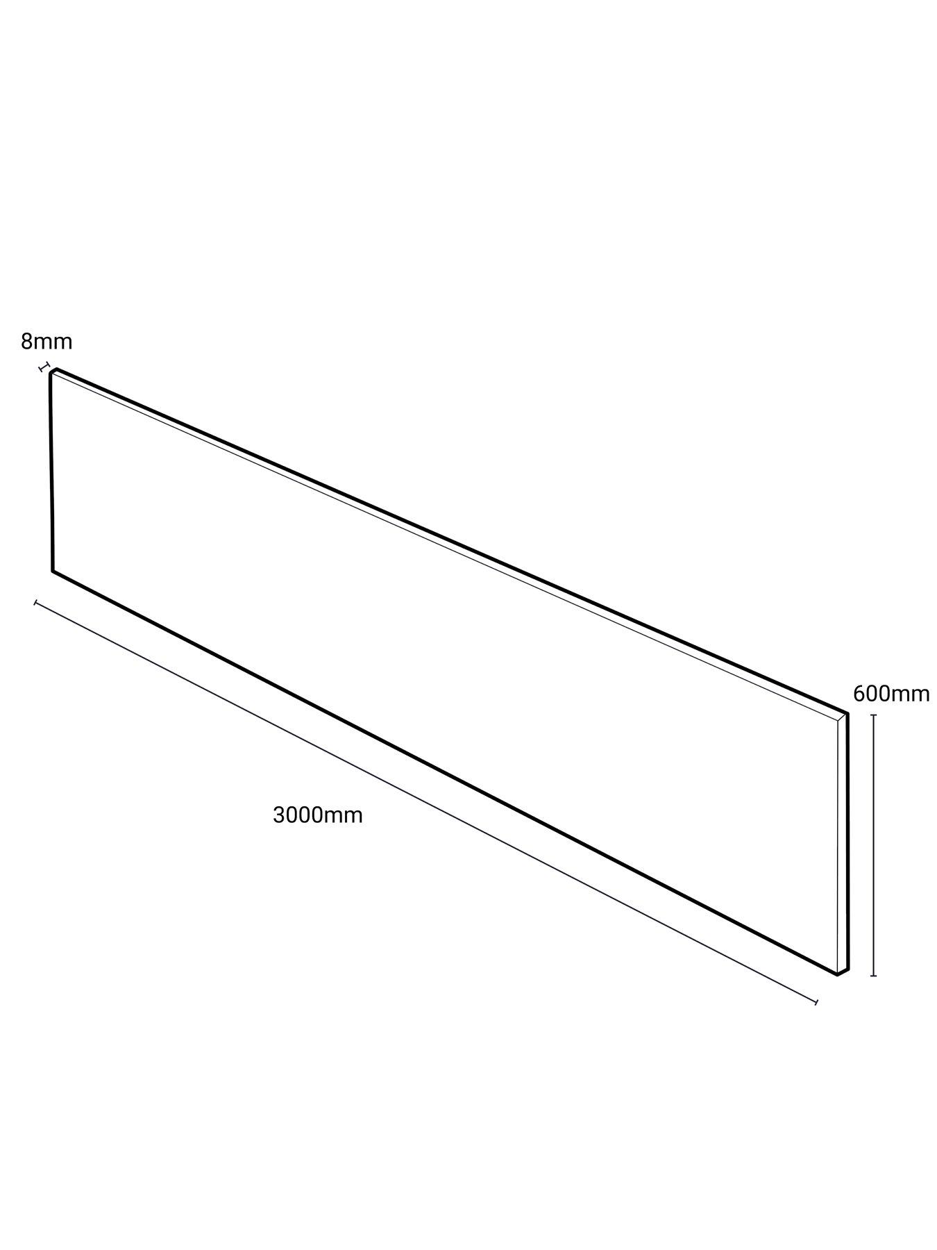 Image 5 of 6 of WilsonArt Omega Modern Terzo Stone Square Edge Laminate Kitchen Splashback - 3000 x 600mm x 8mm