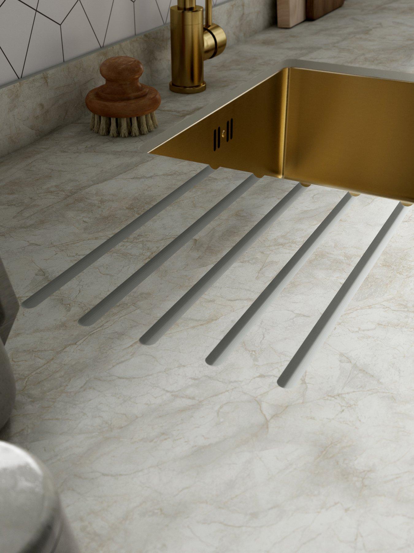 WilsonArt Zenith Kitchen Breakfast Bar - Pokhara Marble - 3000mm x 950mm x 12.5mm