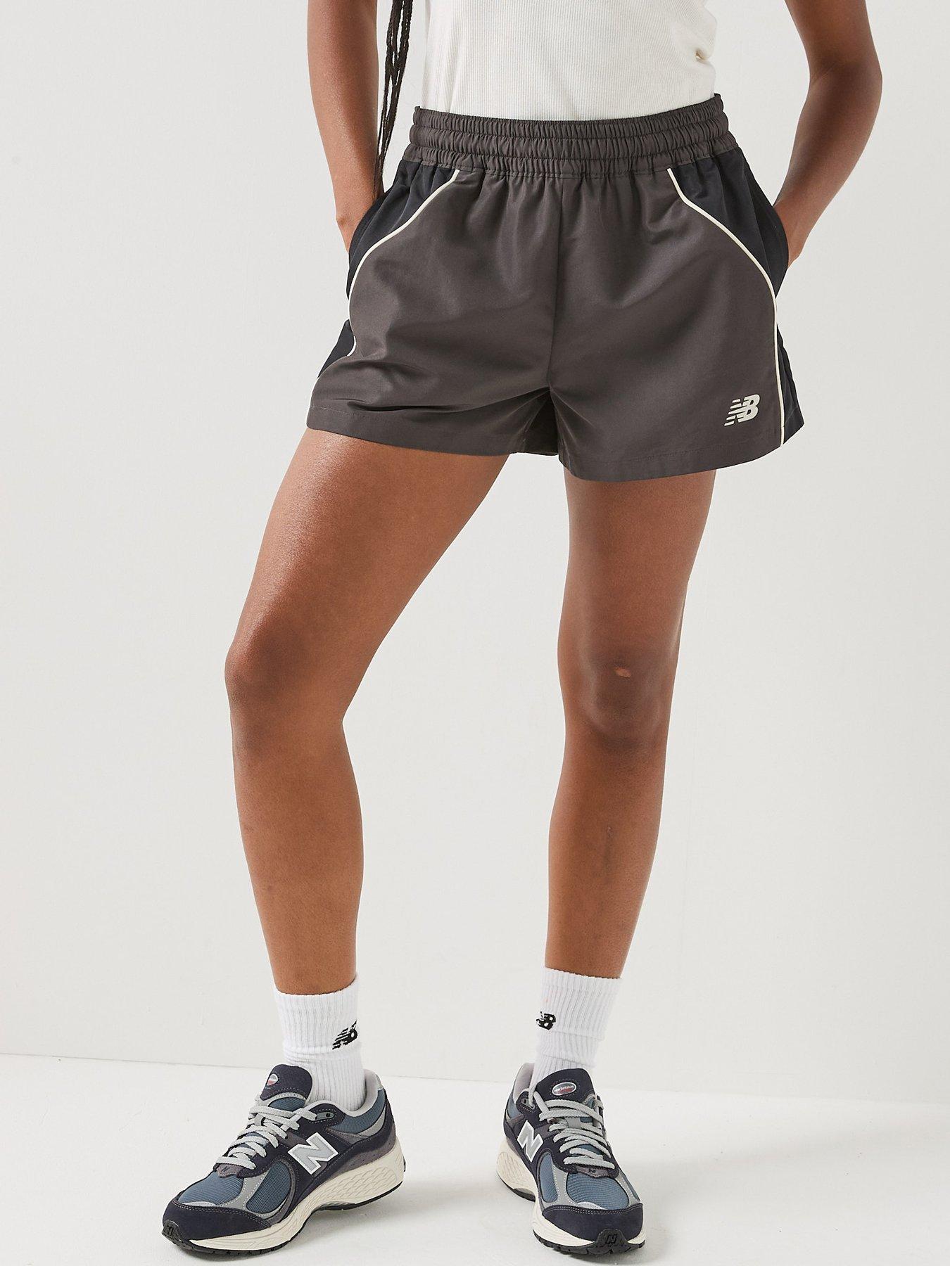 New Balance Women's Trackside Woven Short - Black Cement