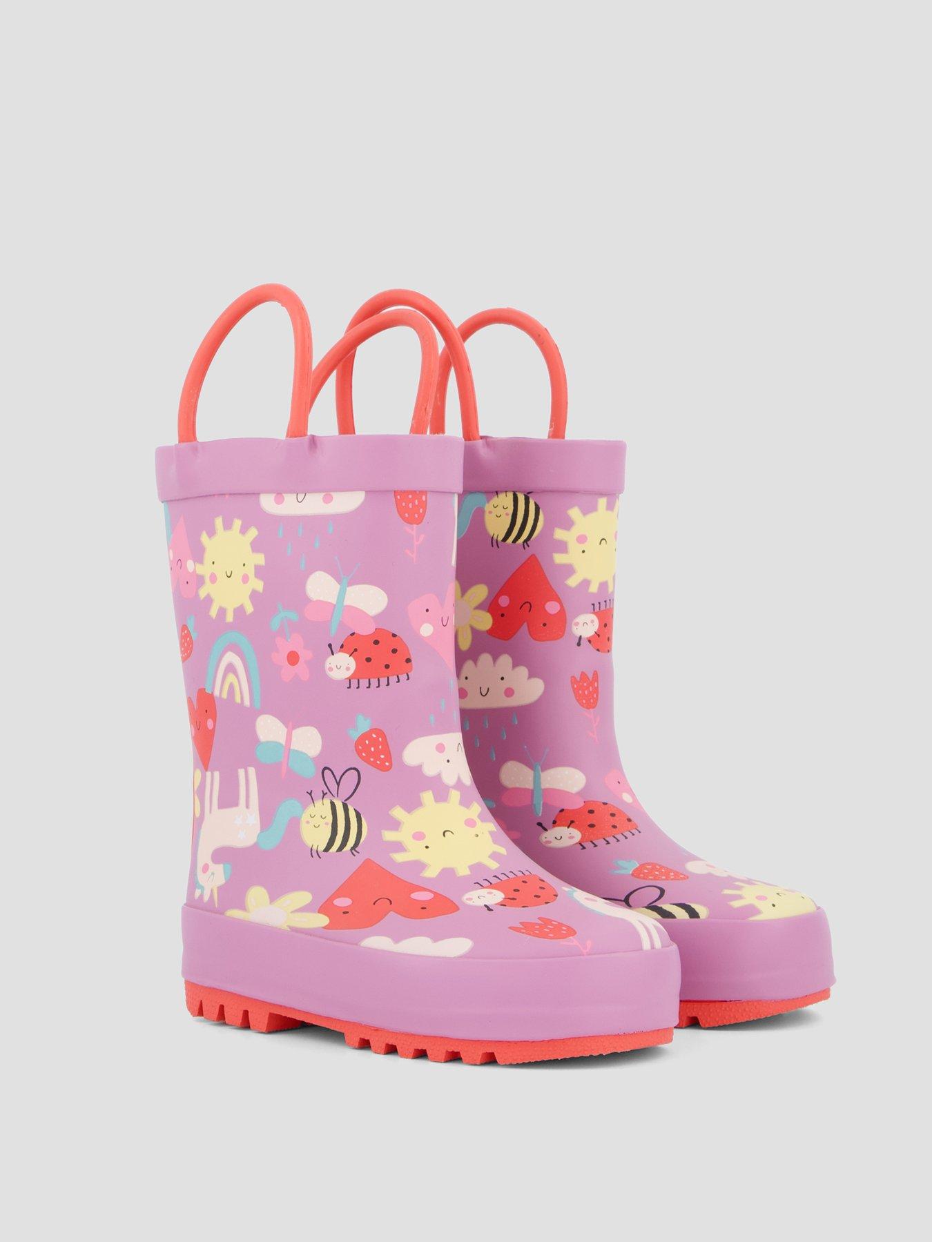Image 6 of 7 of The Very Collection Girls Unicorn Pull On Wellies - Multi