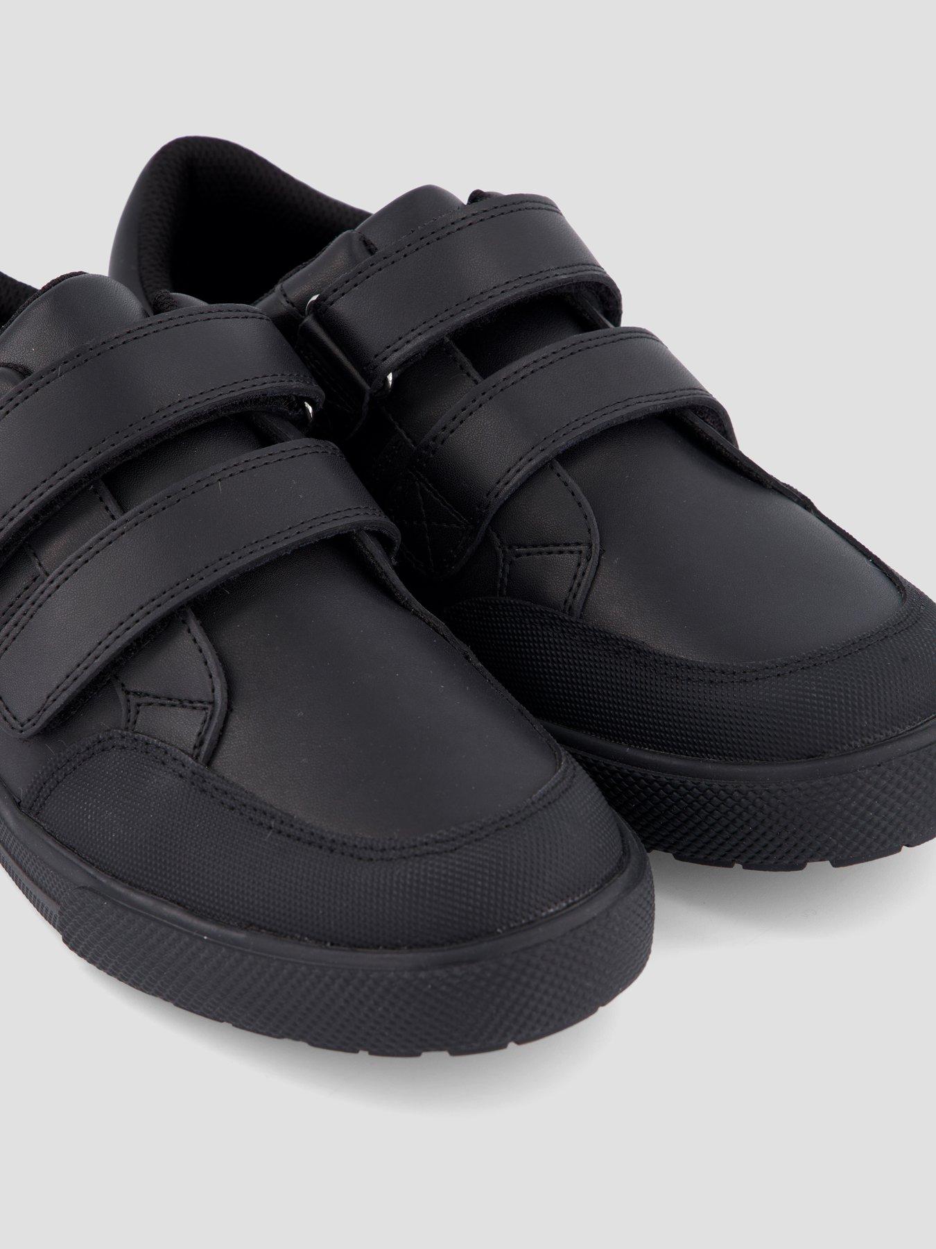 Image 6 of 8 of The Very Collection Wide Fit Boys Mateo Double Strap Trainer School Shoe - Black