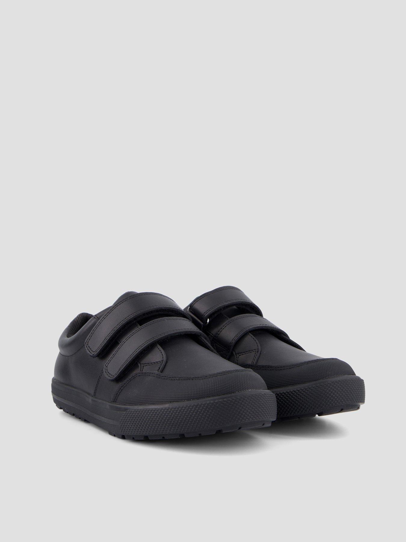 Image 7 of 8 of The Very Collection Wide Fit Boys Mateo Double Strap Trainer School Shoe - Black
