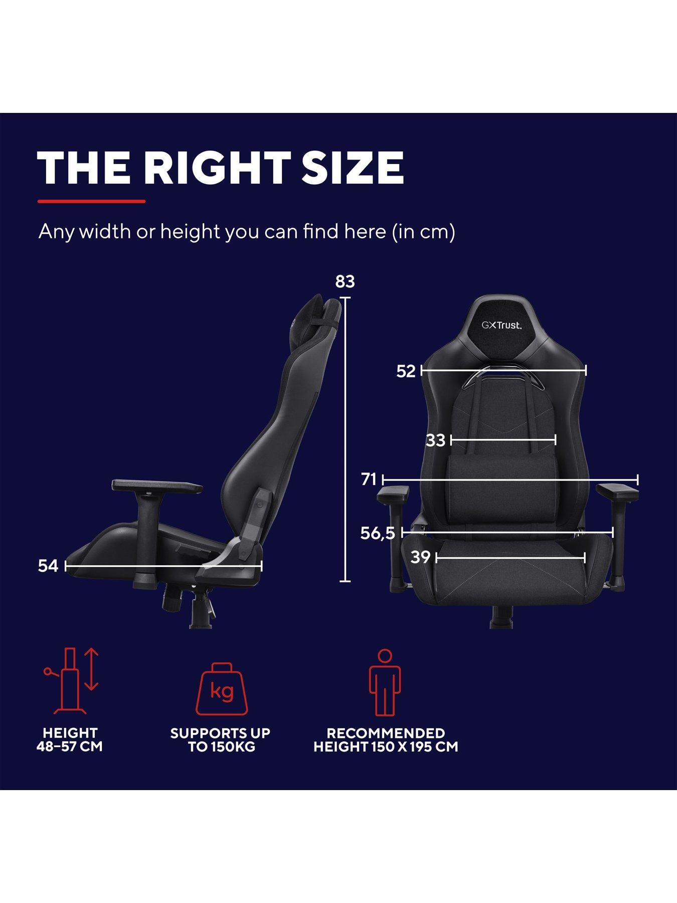  image of trust-gxt714-ruya-comfortable-adjustable-gaming-chair-black