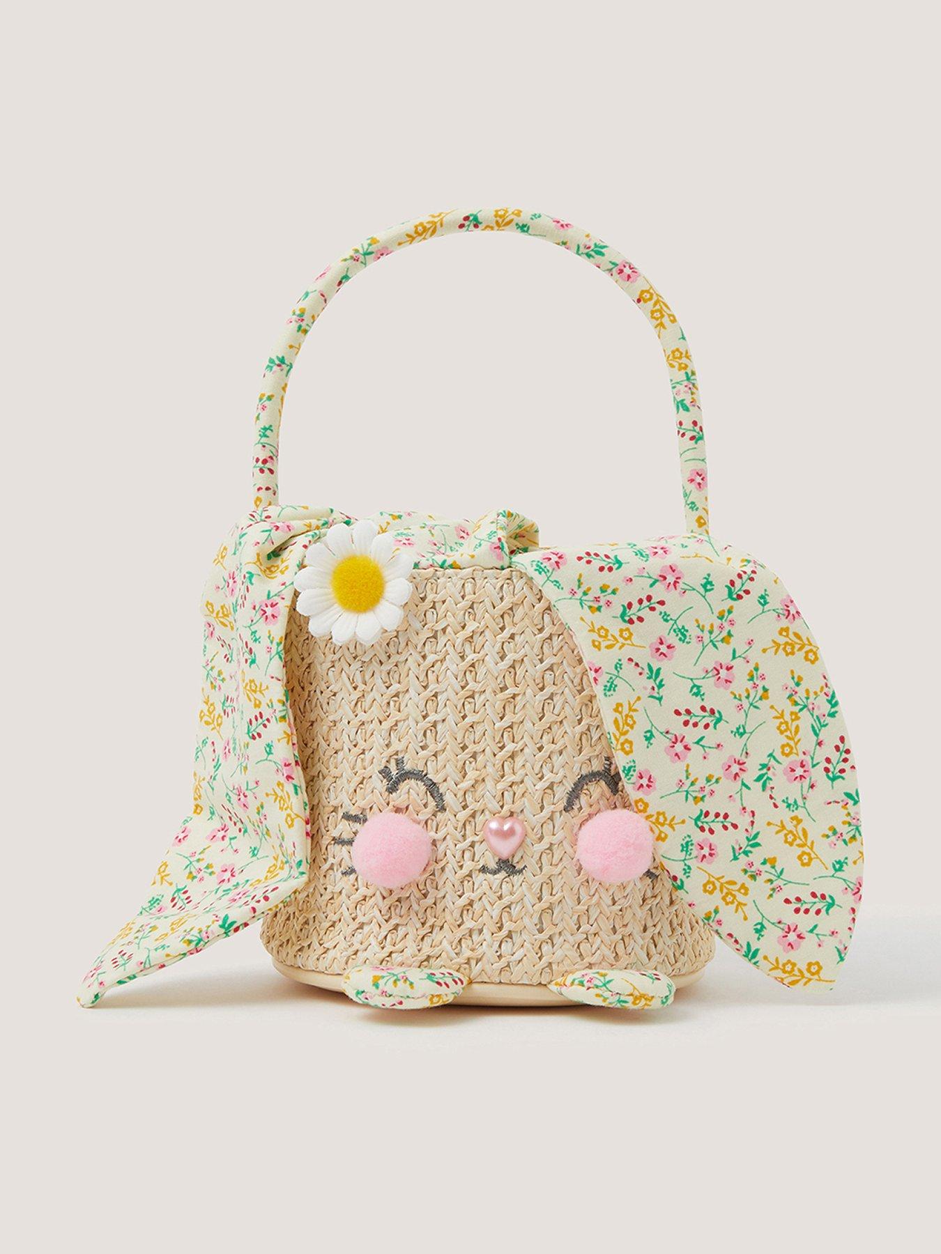Monsoon Girls Flopsy Bunny Ears Basket - Multi