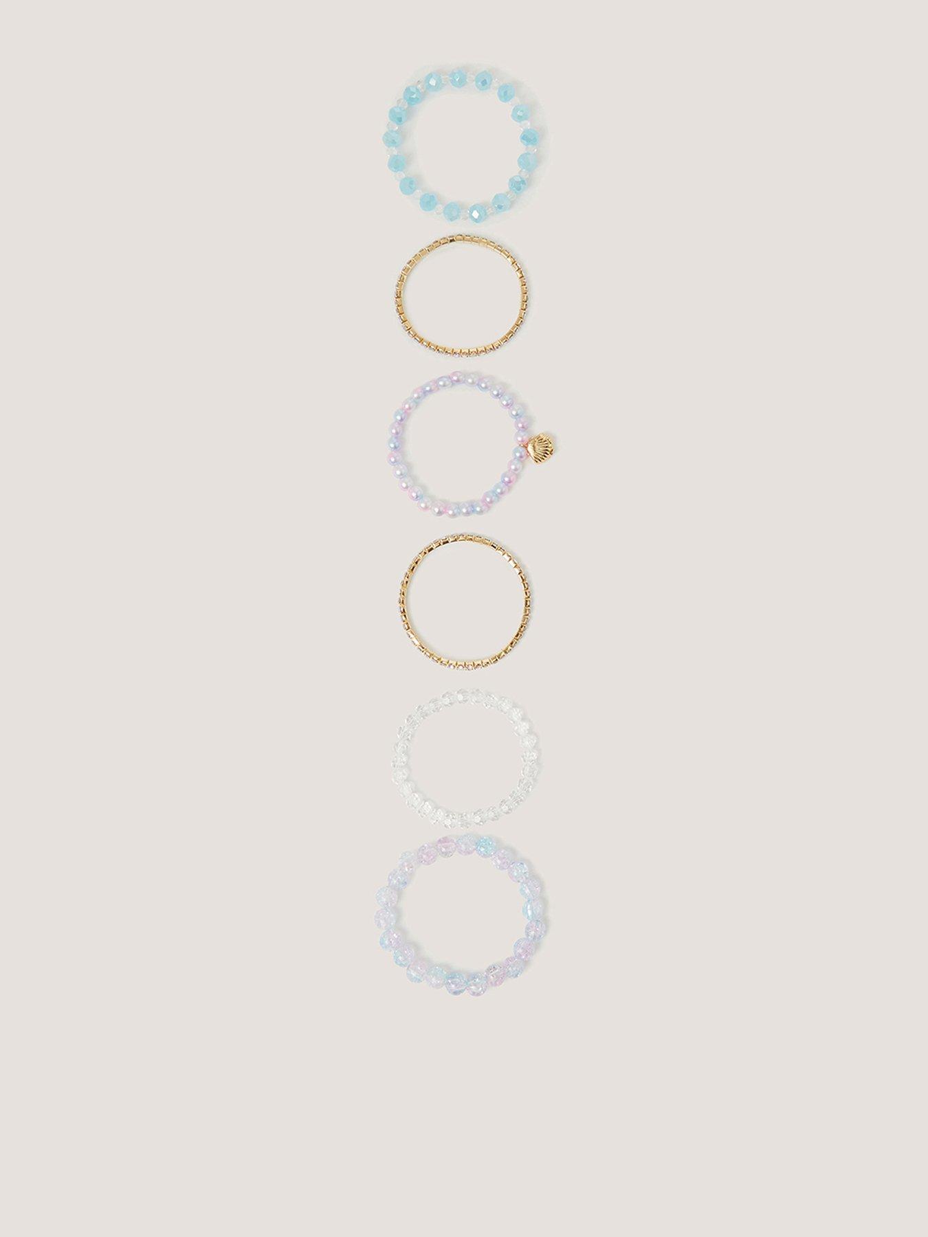 Monsoon Girls 6 Pack Mermaid Bracelets - Multi