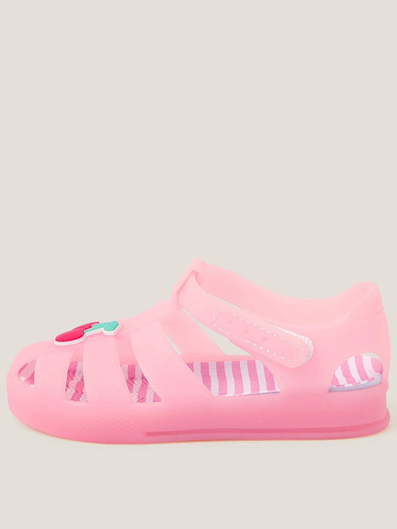 Monsoon Baby Girls Cherry Jelly Sandals - Pink