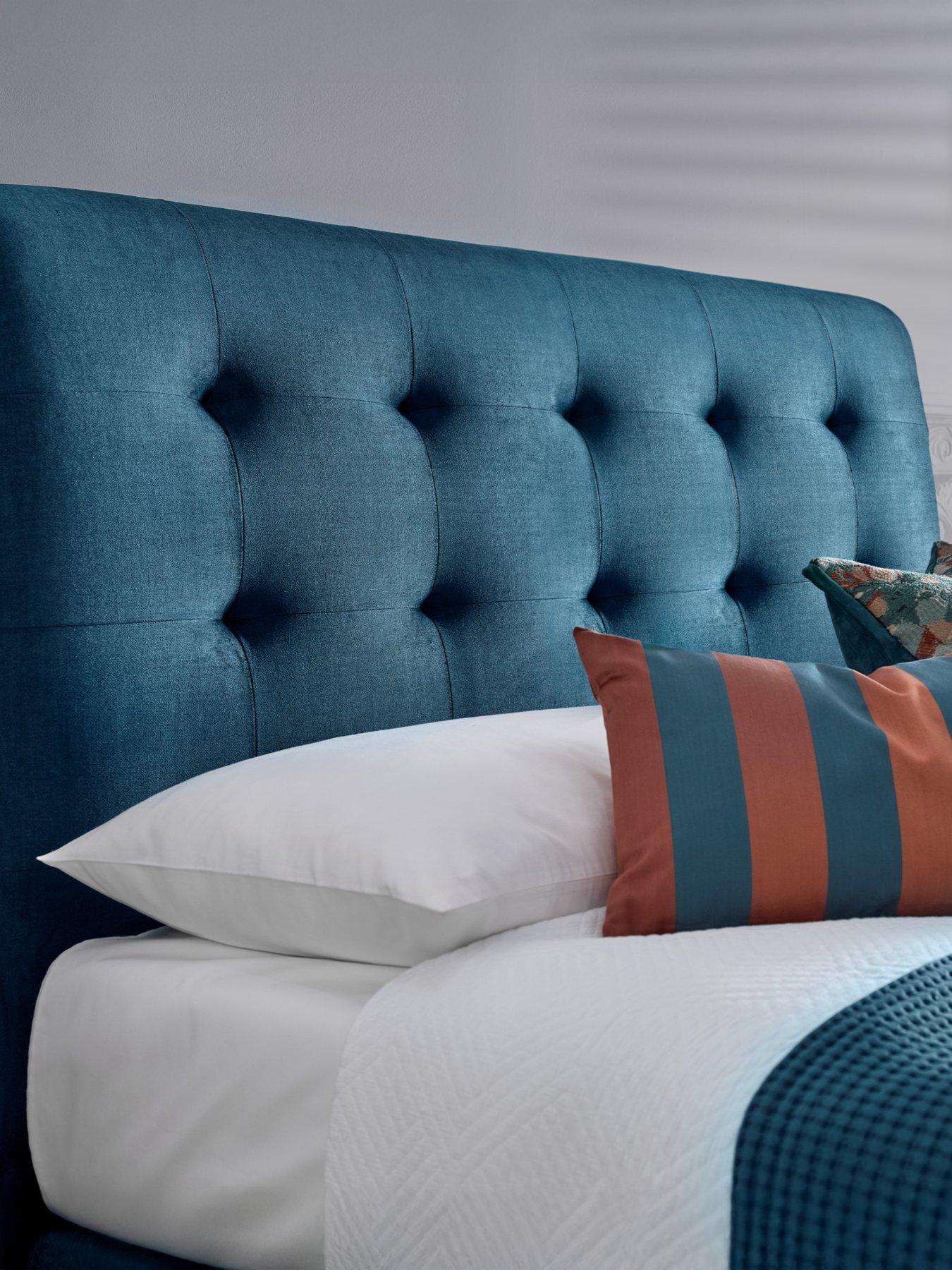 Image 4 of 5 of The Very Collection Faroe End Lift Up Storage Ottoman With Airsprung Mattress Options (Buy &amp; SAVE!) - Blue