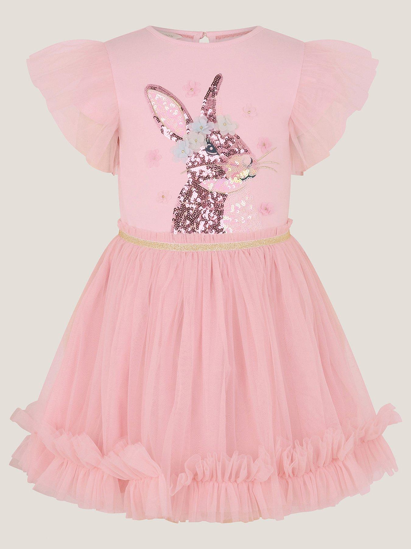 monsoon-girls-short-sleeve-bunny-sequin-disco-dress-pink