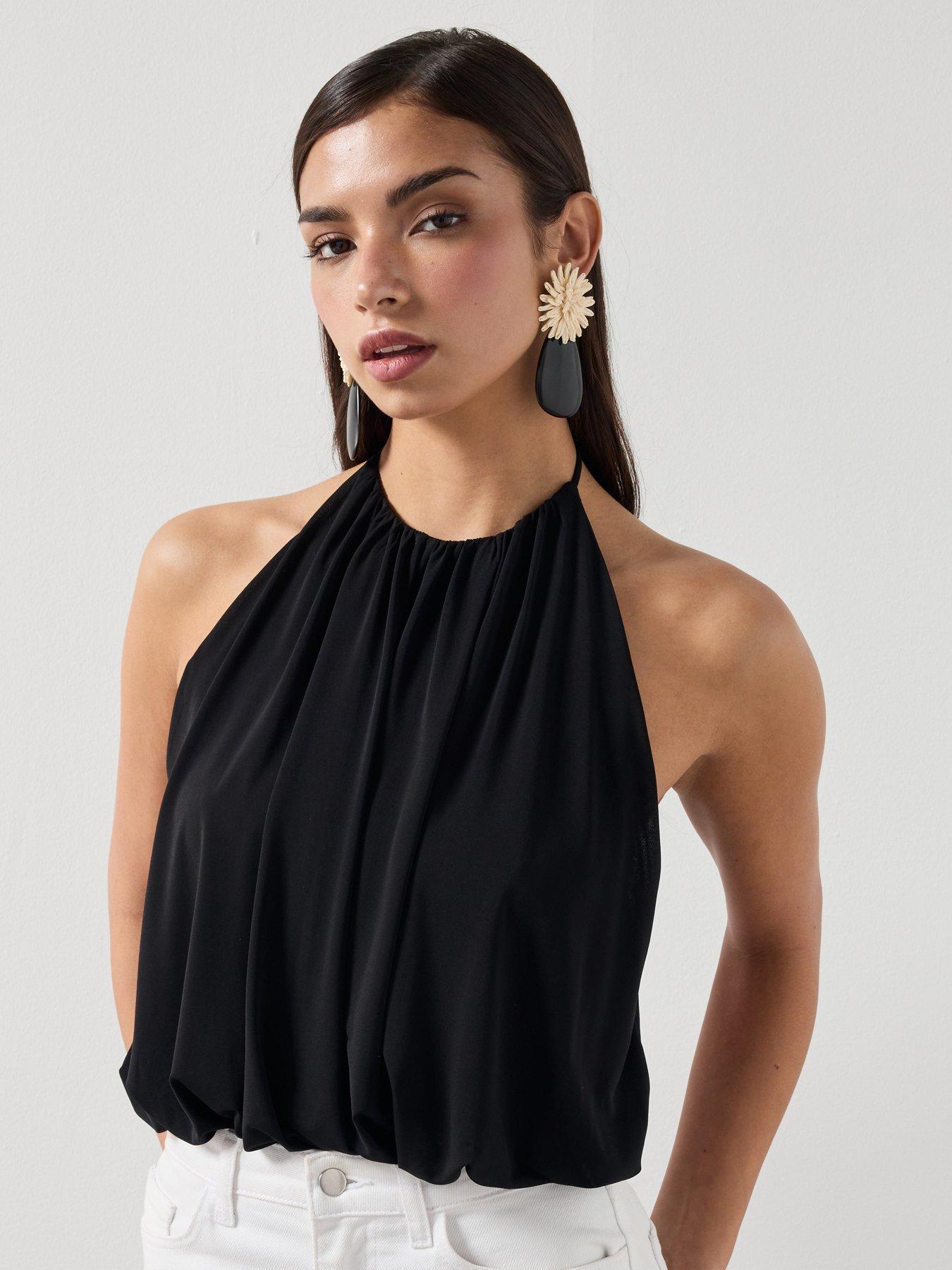 Image 5 of 6 of Mango Halter Balloon Effect Body - Black