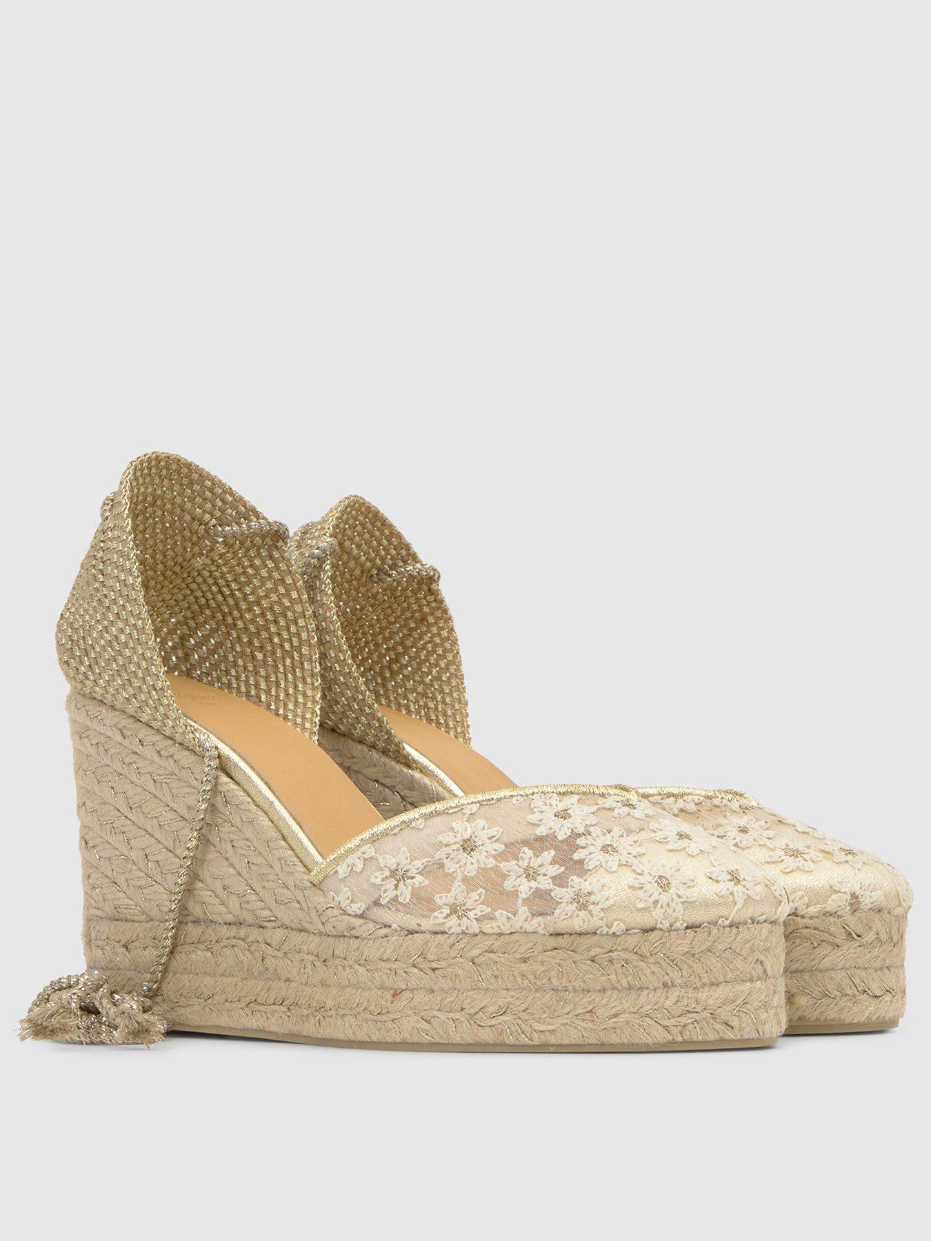 Image 2 of 5 of CASTANER Flower Emboridered Chunky Sandal