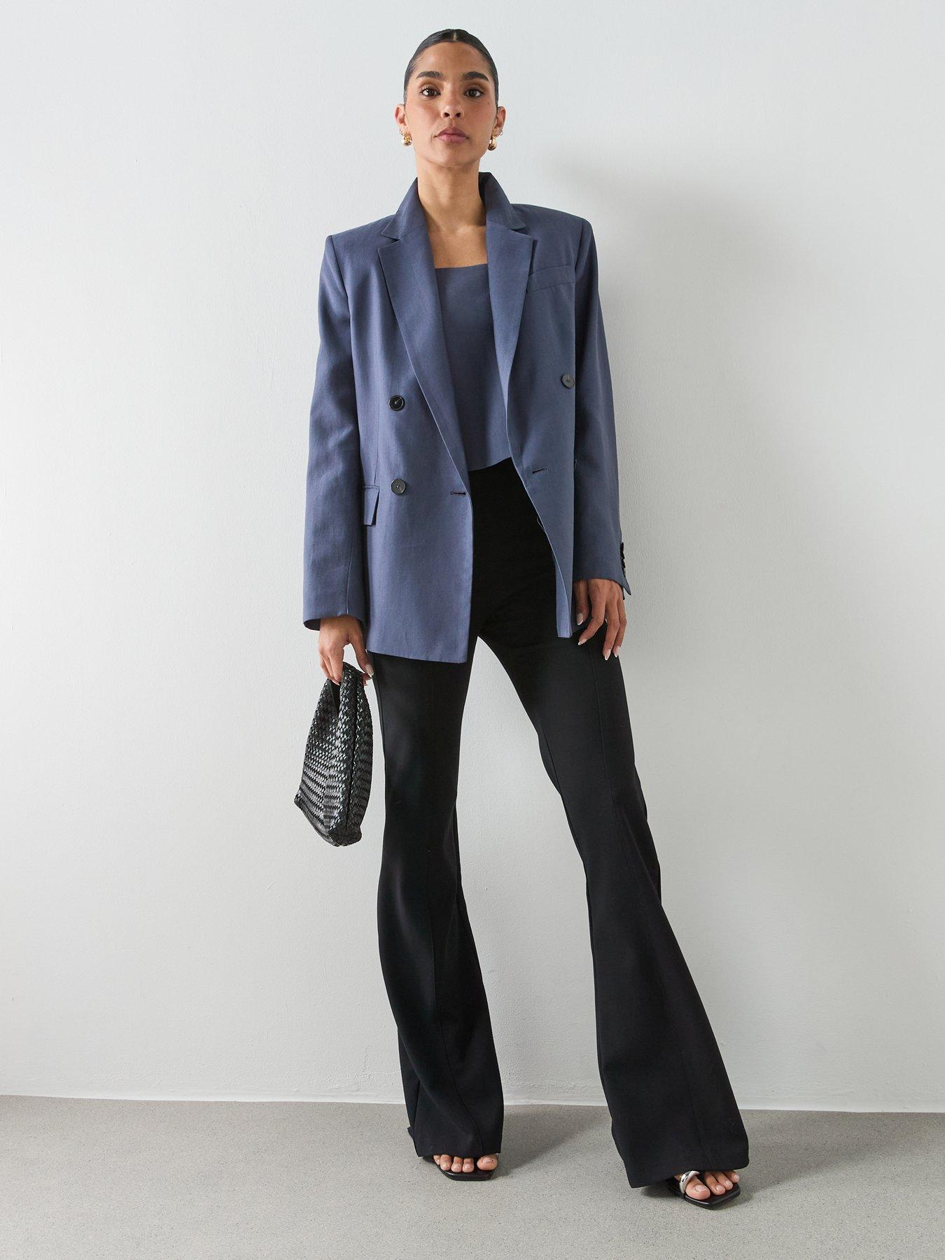Image 2 of 6 of Mango Lyocell Suit Waistcoat - Blue